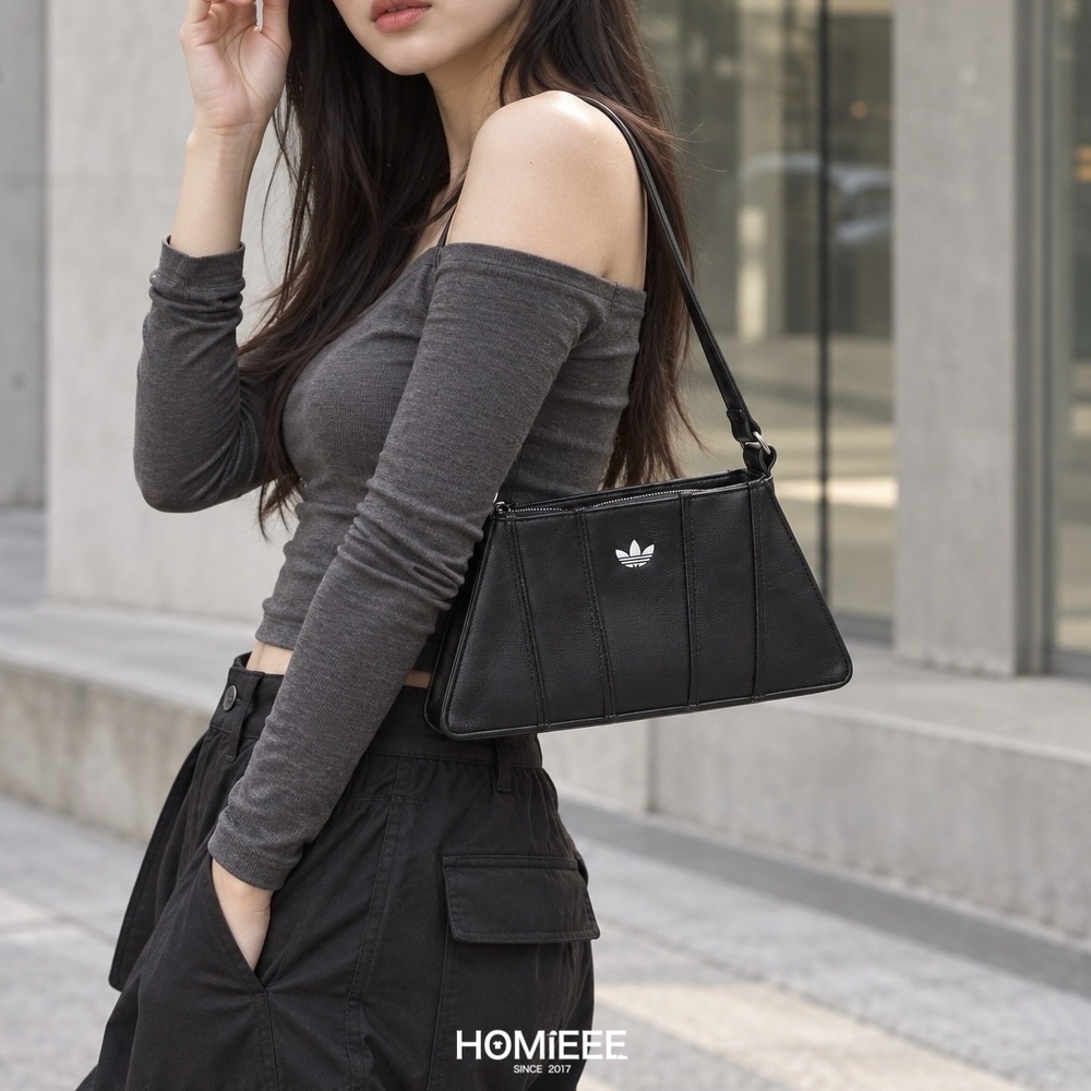 Adidas Originals Bag 手提包 單肩包 皮革 黑色 [IL9610]