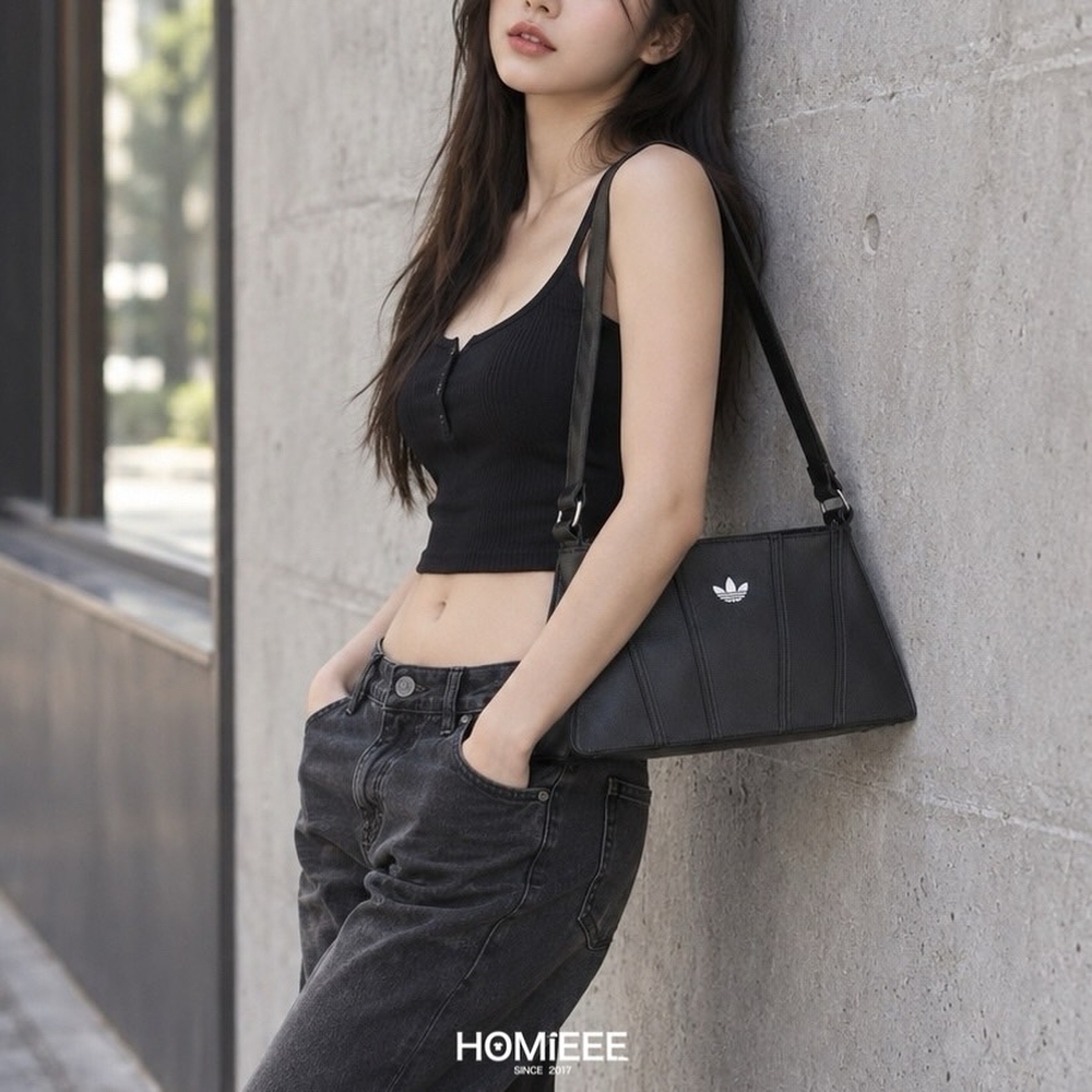 Adidas Originals Bag 手提包 單肩包 皮革 黑色 [IL9610]