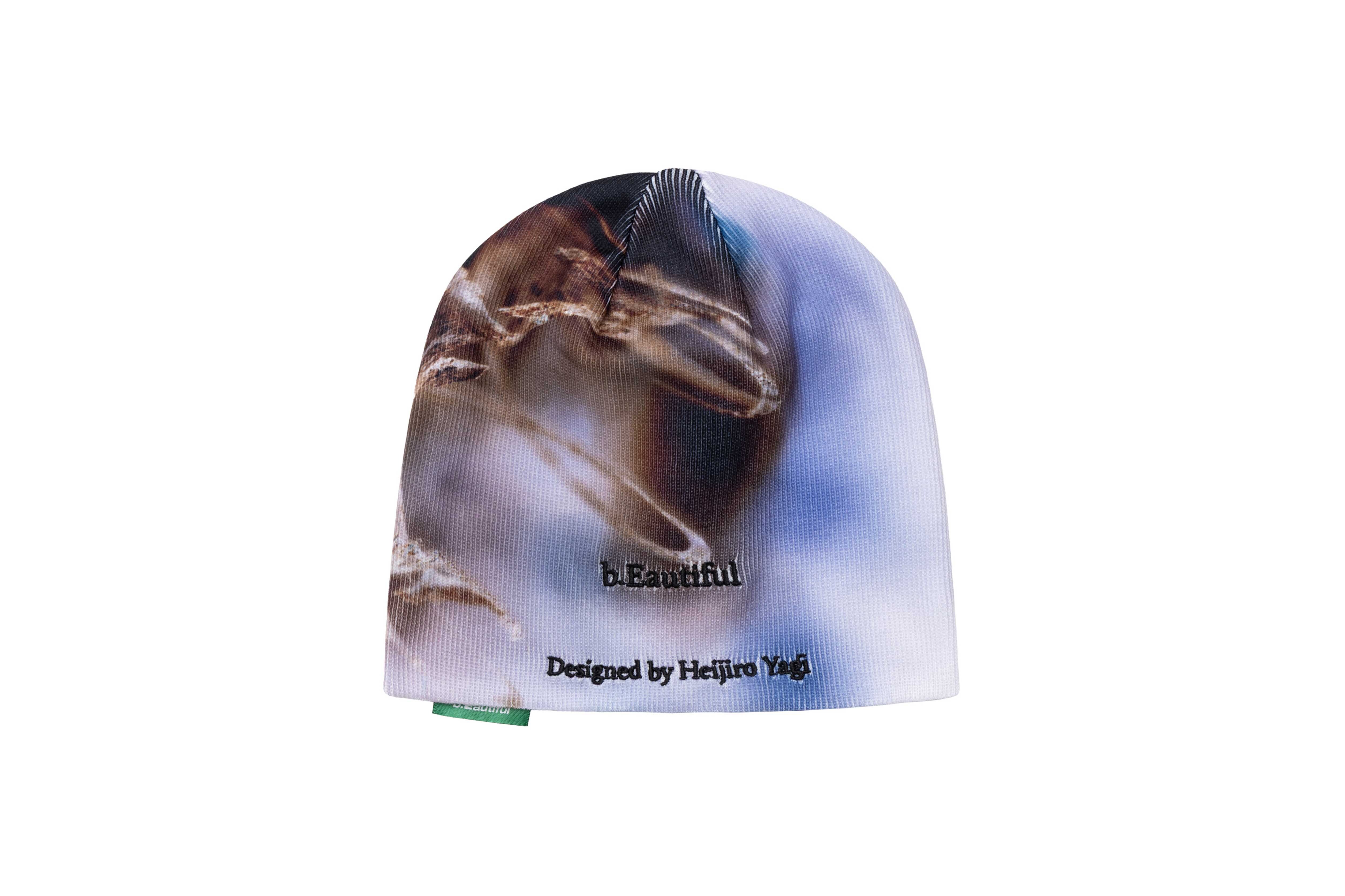 b.Eautiful "b.Eautiful x Heijiro Yagi untitled.2681 Beanie" (Brown)