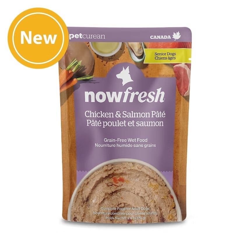 NOW FRESH Senior Dog Chicken & Salmon Pate (2.8oz X 24 pcs)
