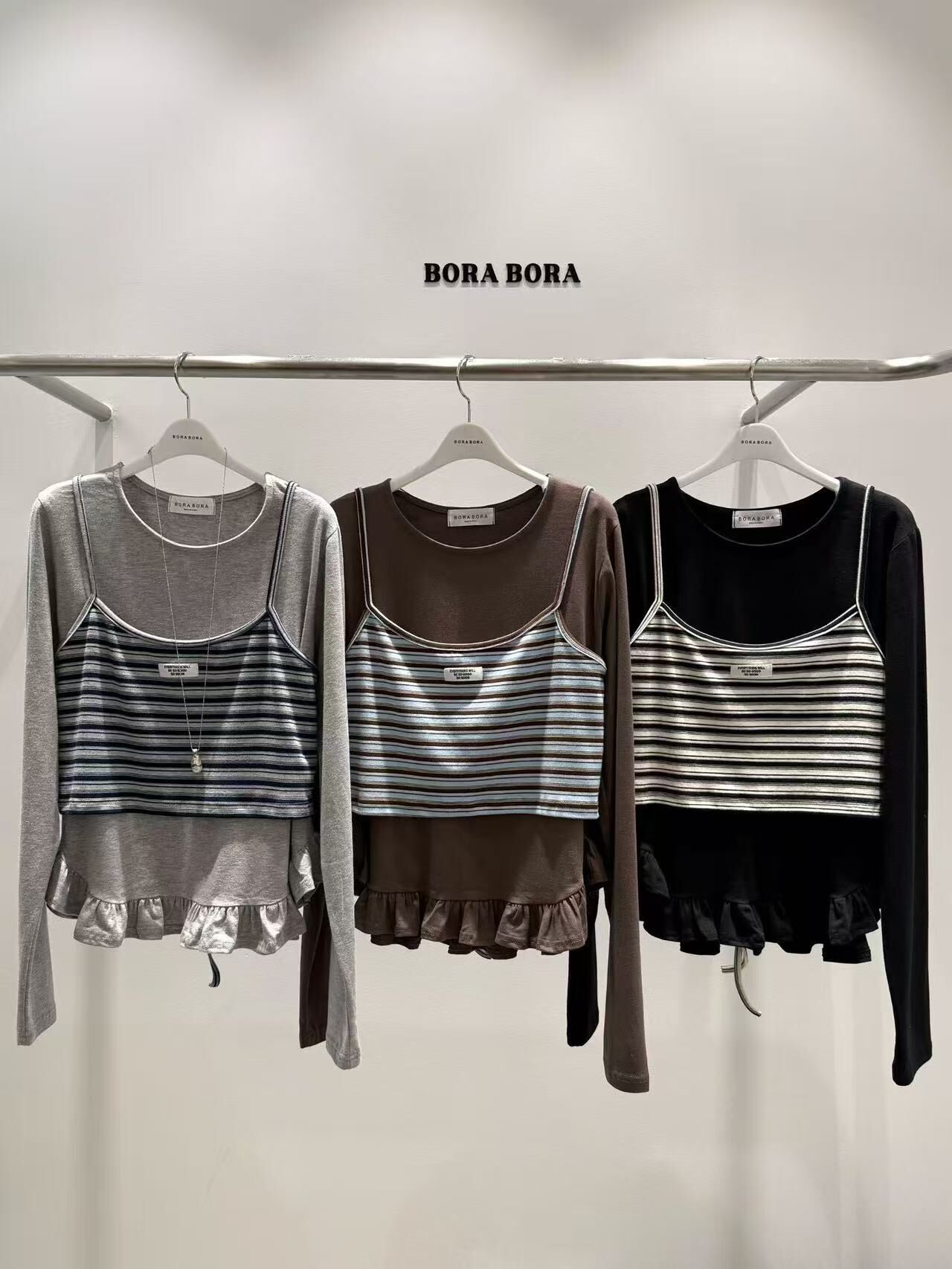 韓國BORA BORA最新款TOP-3色 #G9147