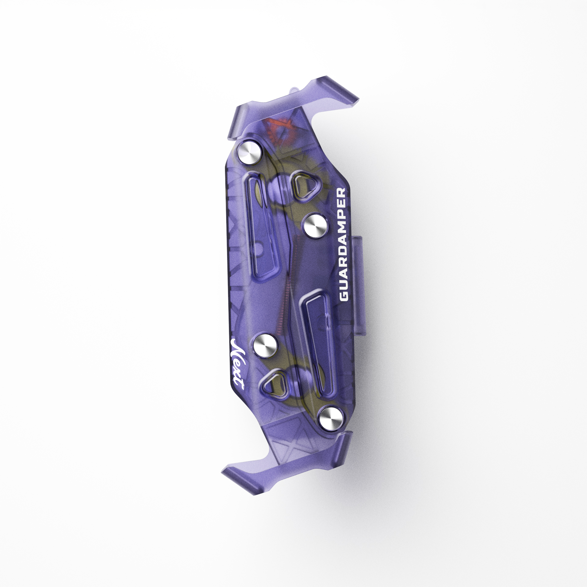 【新品預購75折】GUARDAMPER NEXT 下一刃 機車手機架 - 惡魔果實（透明紫色）
