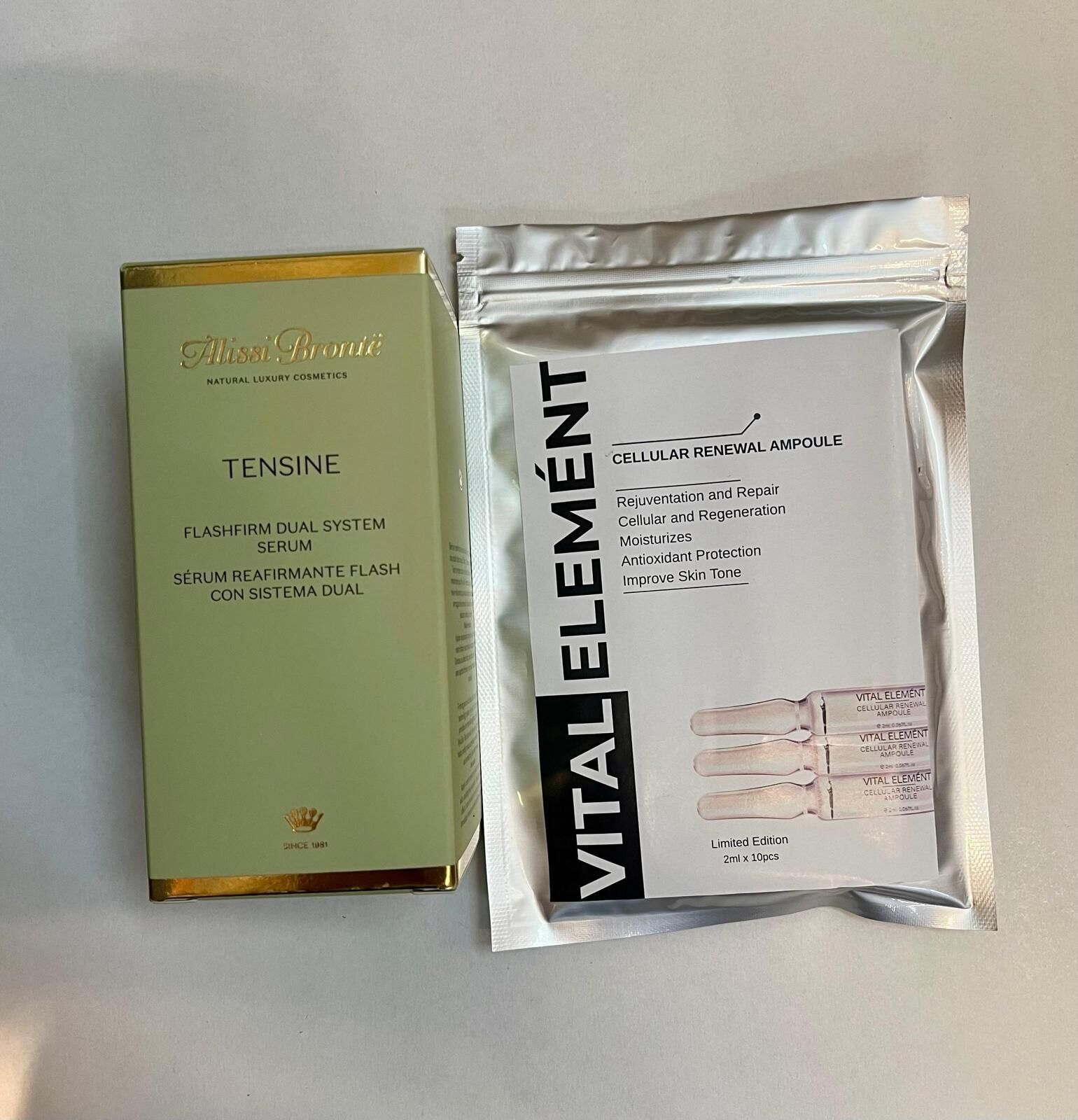 關鍵字AA 03西班牙 Alissi Bronte Tenso Serum收緊精華 30ml + VE Exosome 幹細胞x10 優惠$638
