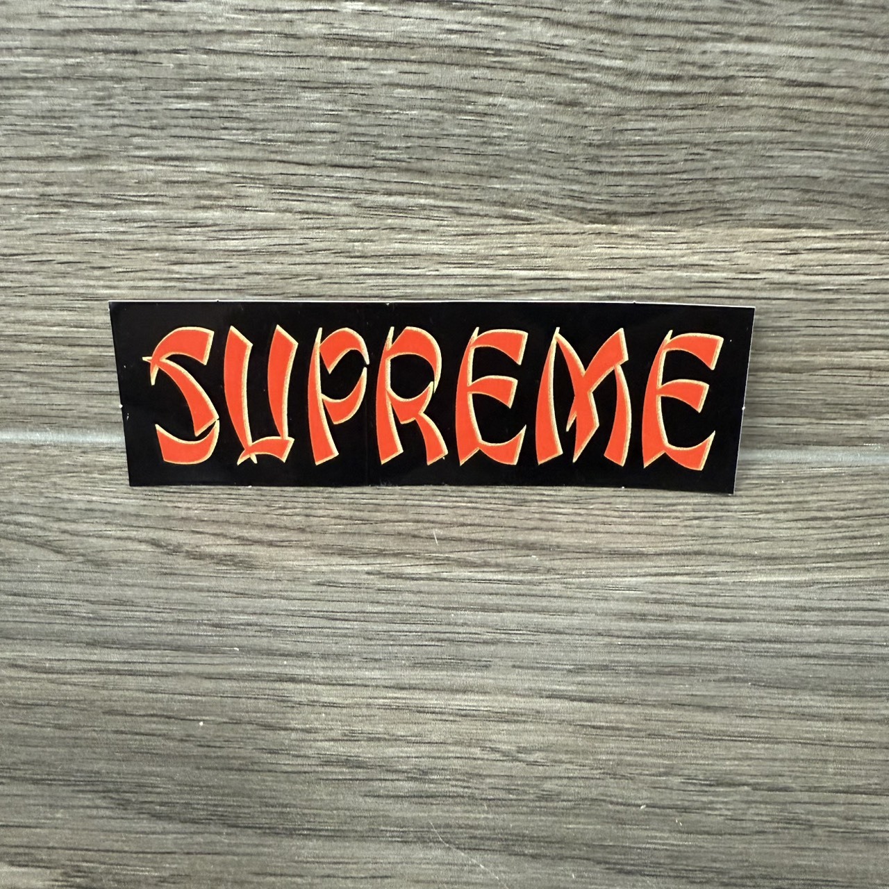 SUPREME ACTION LOGO STICKER 貼紙 藍色/黑色