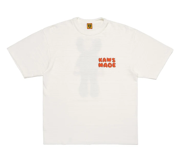 < 潮流男女孩們撿便宜囉🔥>HUMAN MADE x KAWS 聯名短袖上衣 面壁思過 此為白色款 黑色示範穿搭圖