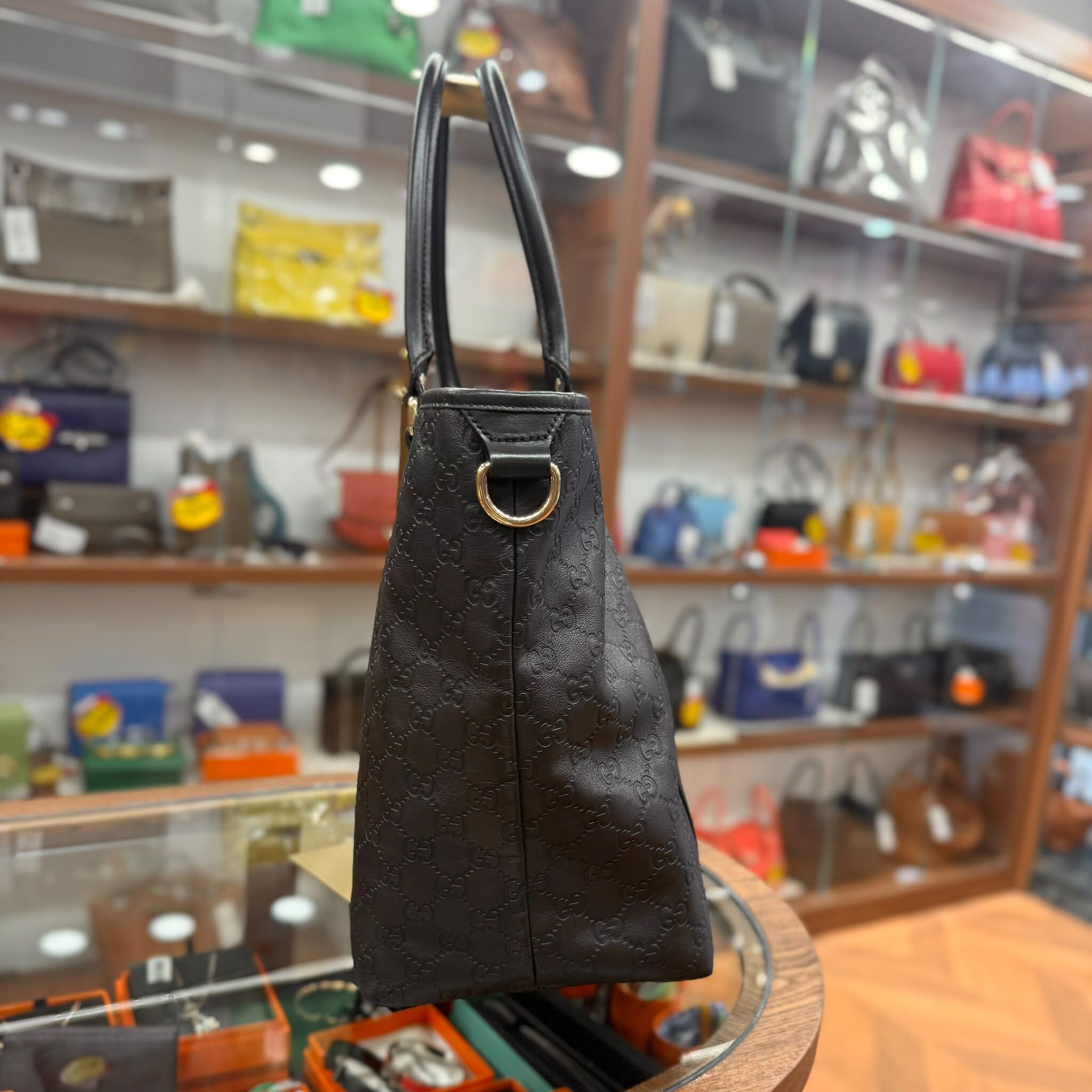 95%NEW USED GUCCI TOTE BAG 深緋色牛皮 GUCCISSIMA 265696 524947 #古馳