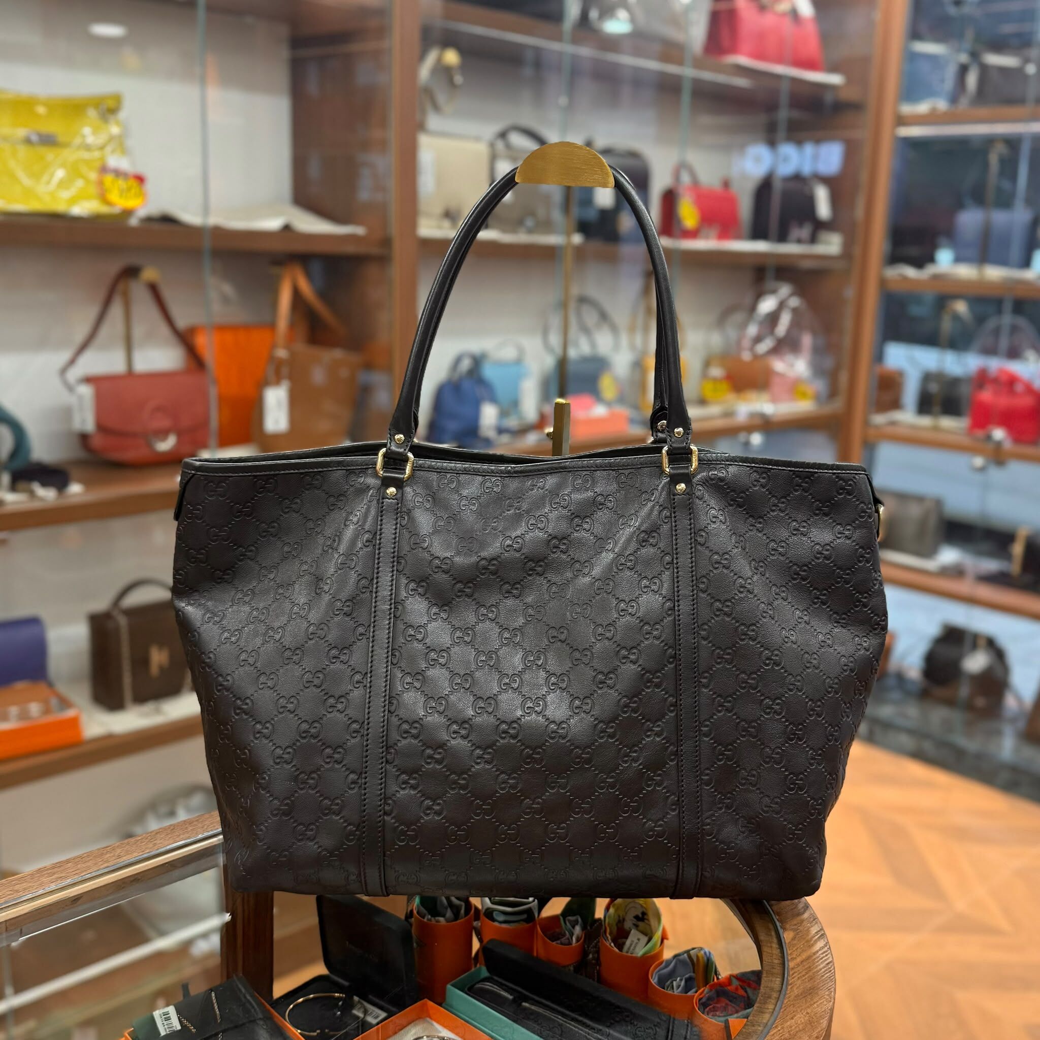 95%NEW USED GUCCI TOTE BAG 深緋色牛皮 GUCCISSIMA 265696 524947 #古馳