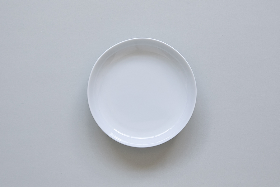 yumiko iihoshi porcelain - ReIRABO series 圓盤L / 白瓷