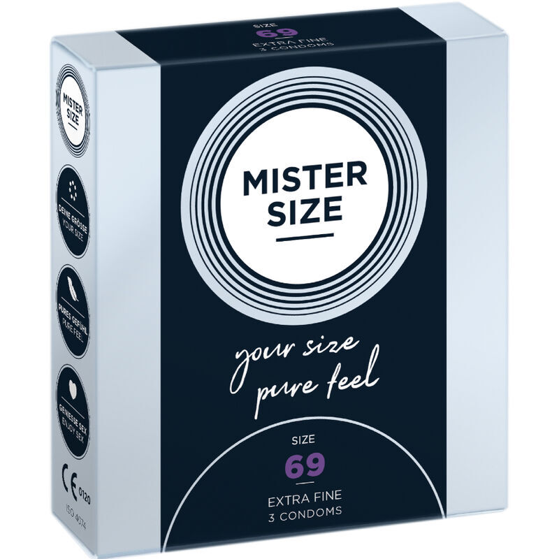 Mister Size - XXXL 69mm 3片裝 大碼超薄乳膠安全套