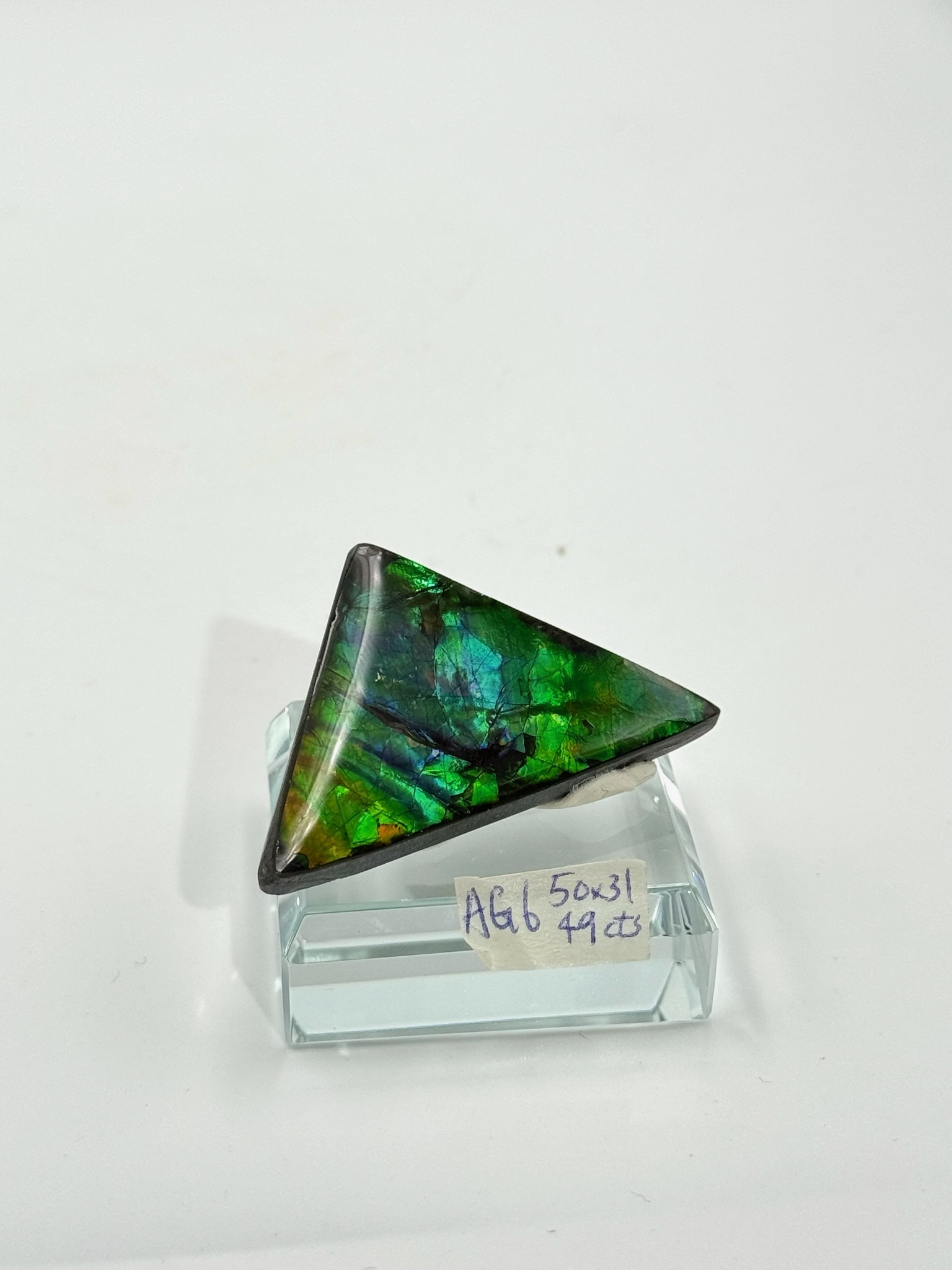 ET271 AG6 極之罕見 斑彩石特別款 (人手打磨) 水波紋 49cts 50*31mm