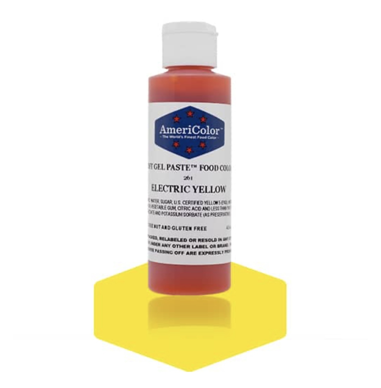 AmeriColor Soft Gel Paste Food Colour Electric Yellow 128g
