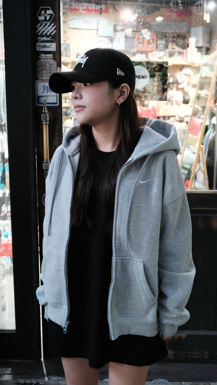 Nike 抓絨連帽長袖 連帽外套 灰色 KARINA同款 IM8085-063