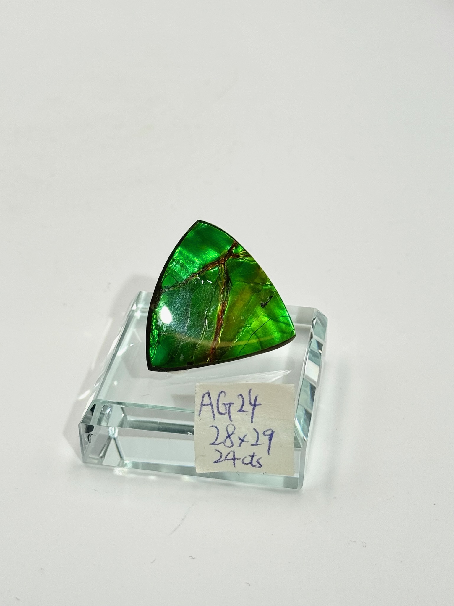 ET289 AG24 極之罕見 斑彩石特別款 (人手打磨) 龍紋 24cts 28*29mm