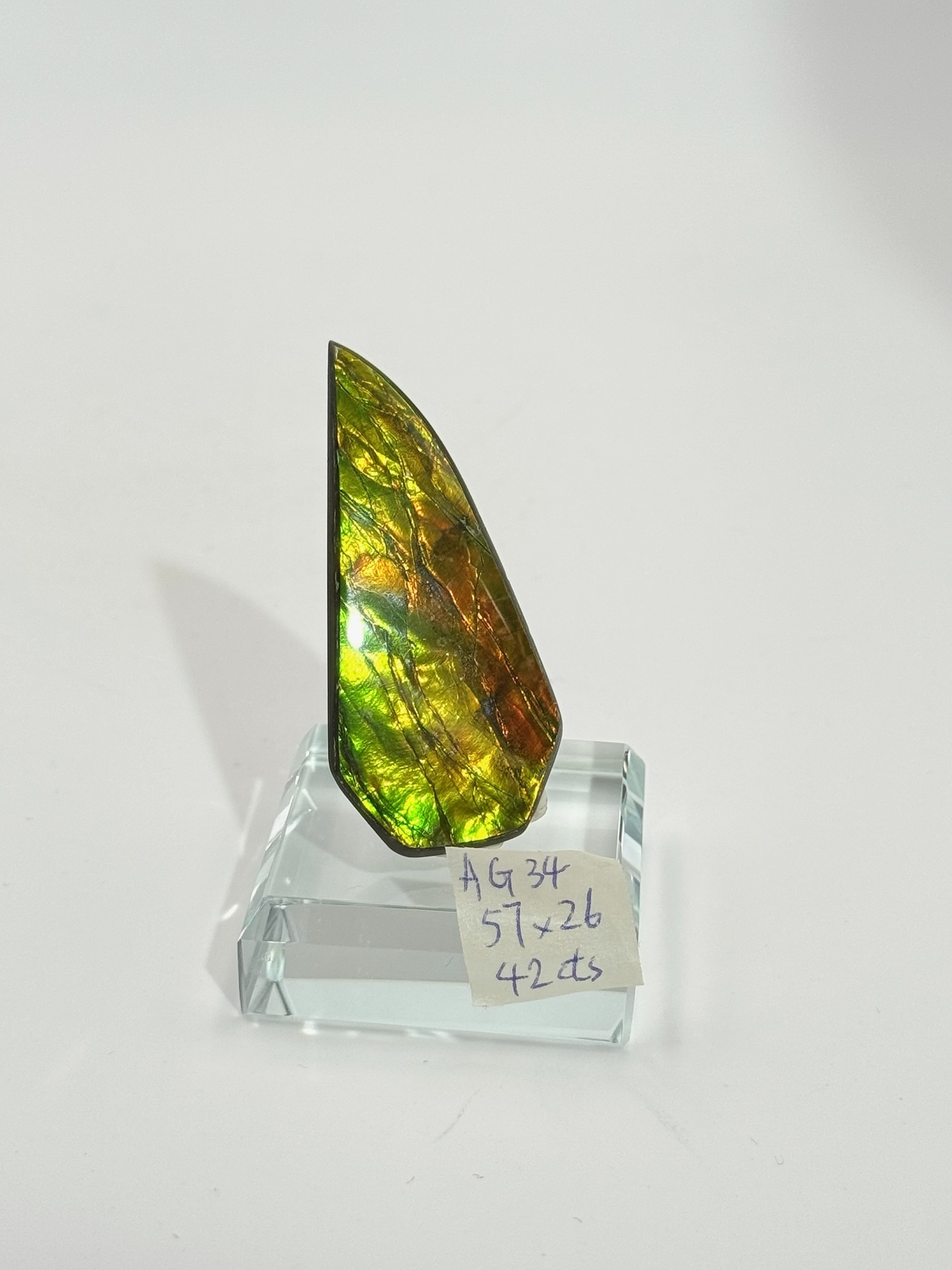 ET299 AG34 極之罕見 斑彩石特別款 (人手打磨) 龍紋 42cts 57*26mm