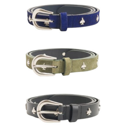 2026AW STUSSY SPADE EMBLEM BELT 黑桃 圖案 皮帶 現貨 26F135214