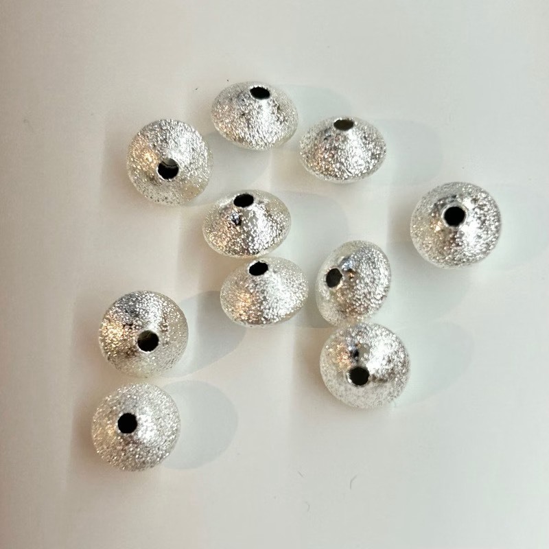 14K 磨砂飛碟珠 隔珠(20入)｜保色配件 DIY金屬材料