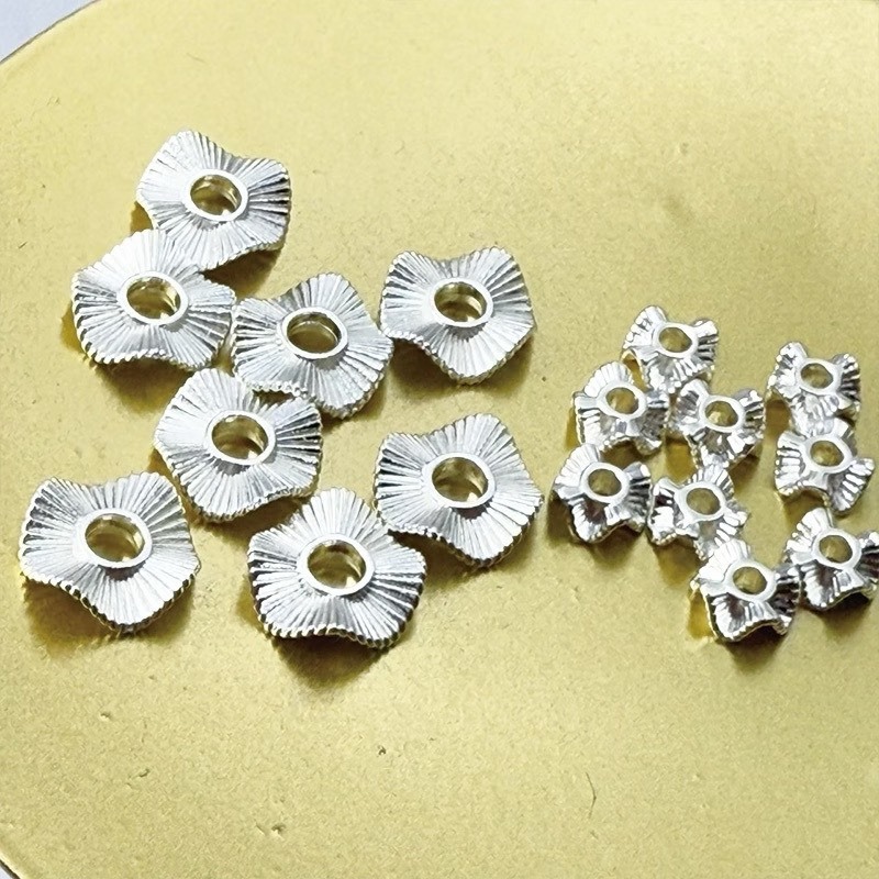 14K/18K/亮銀 包金保色麻花波浪隔片(10入)｜保色配件 DIY金屬材料