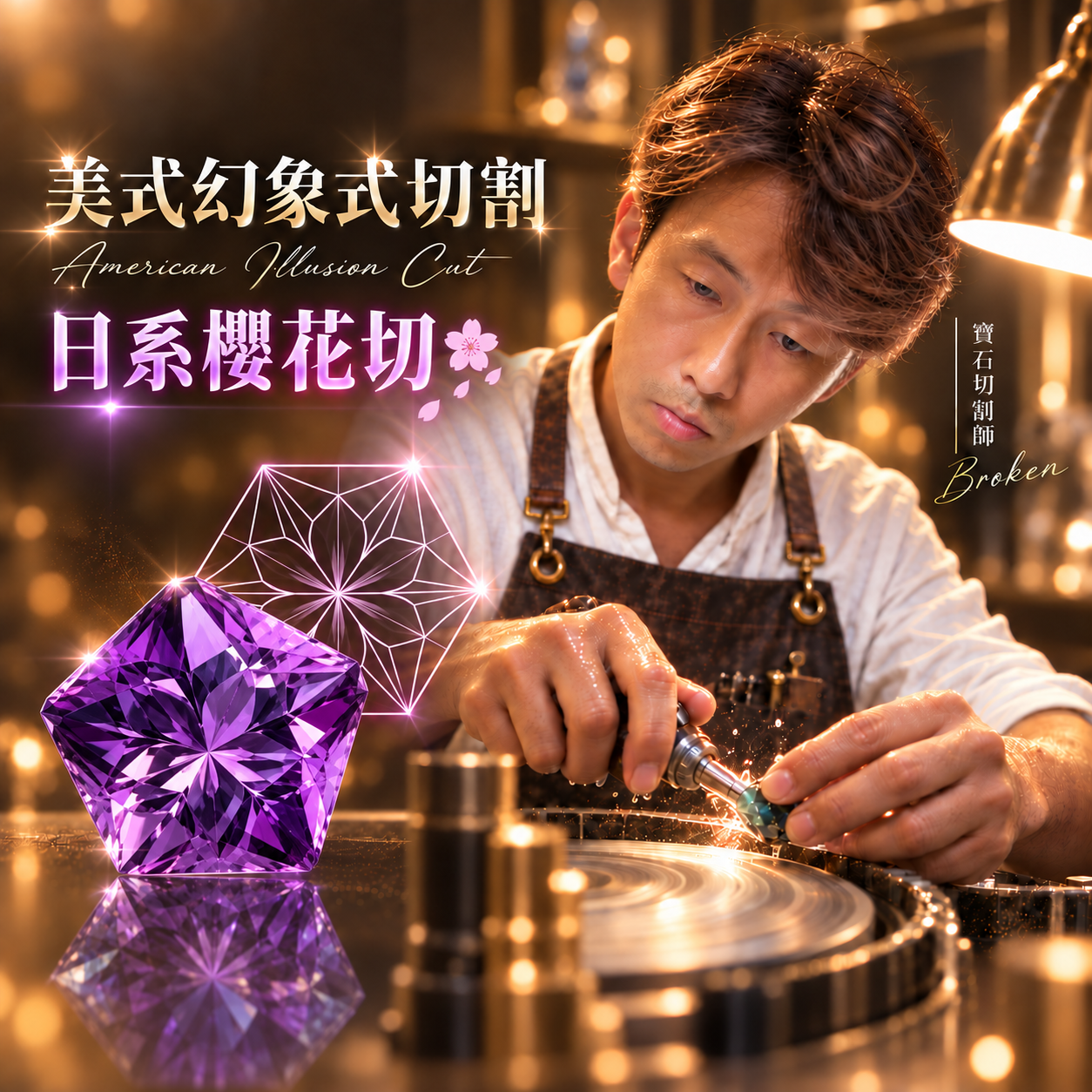 美式幻象式切割｜日系櫻花切