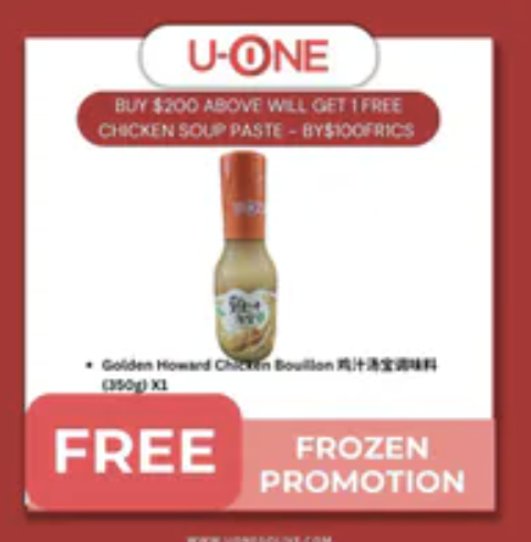 BUY $200 ABOVE WILL GET 1 FREE CHICKEN SOUP PASTE - BY$100FR1CS