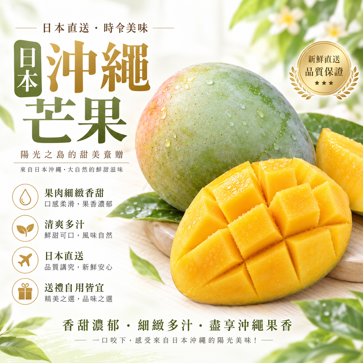 日本沖繩縣青芒果(1個)