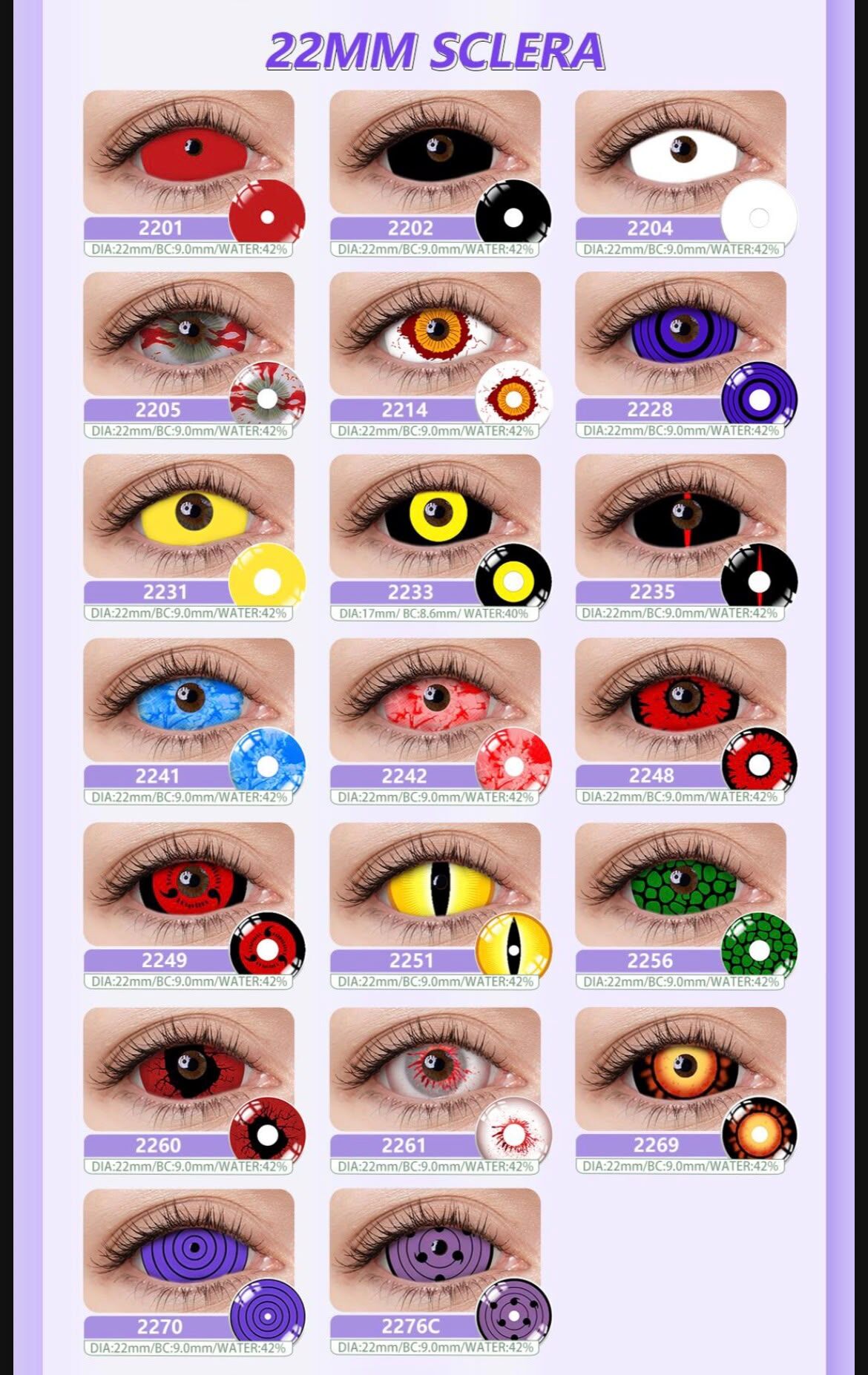 [月拋] MILL CREEK Month 22MM SCLERA 月拋隱形眼鏡｜每盒2片