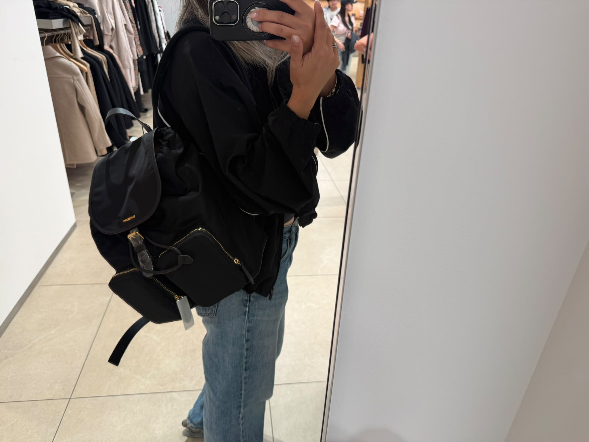 LYS02633 Burberry 新款尼龍索繩背囊