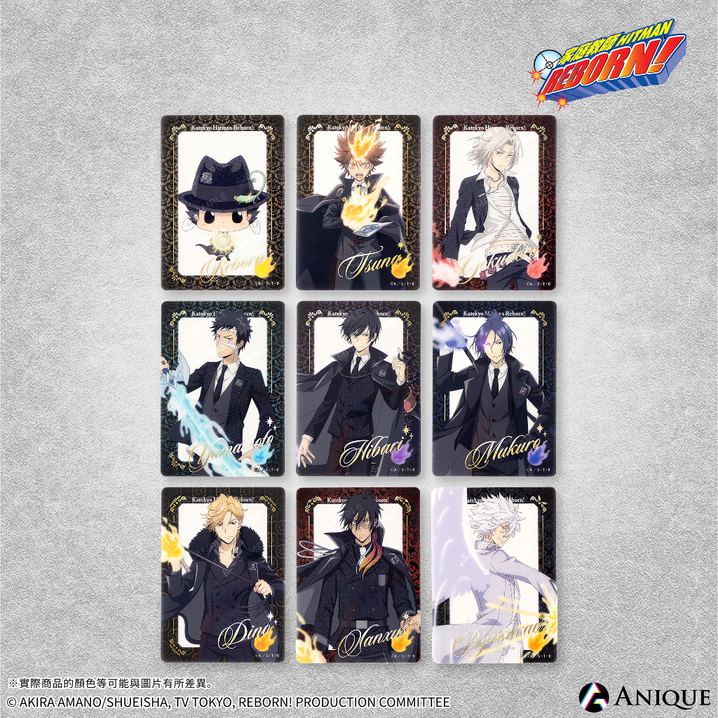 《家庭教師HITMAN REBORN!》【覺悟】隨機燙金透明寫真卡（全9款）