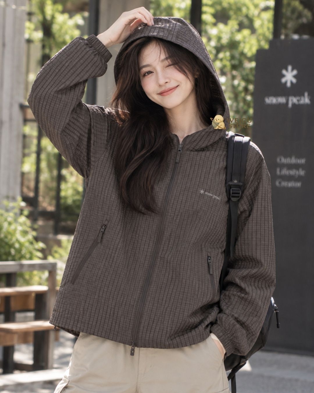 【預購】Snow Peak Check Seersucker Jacket 格紋泡泡紗連帽外套 S26FMFJK08