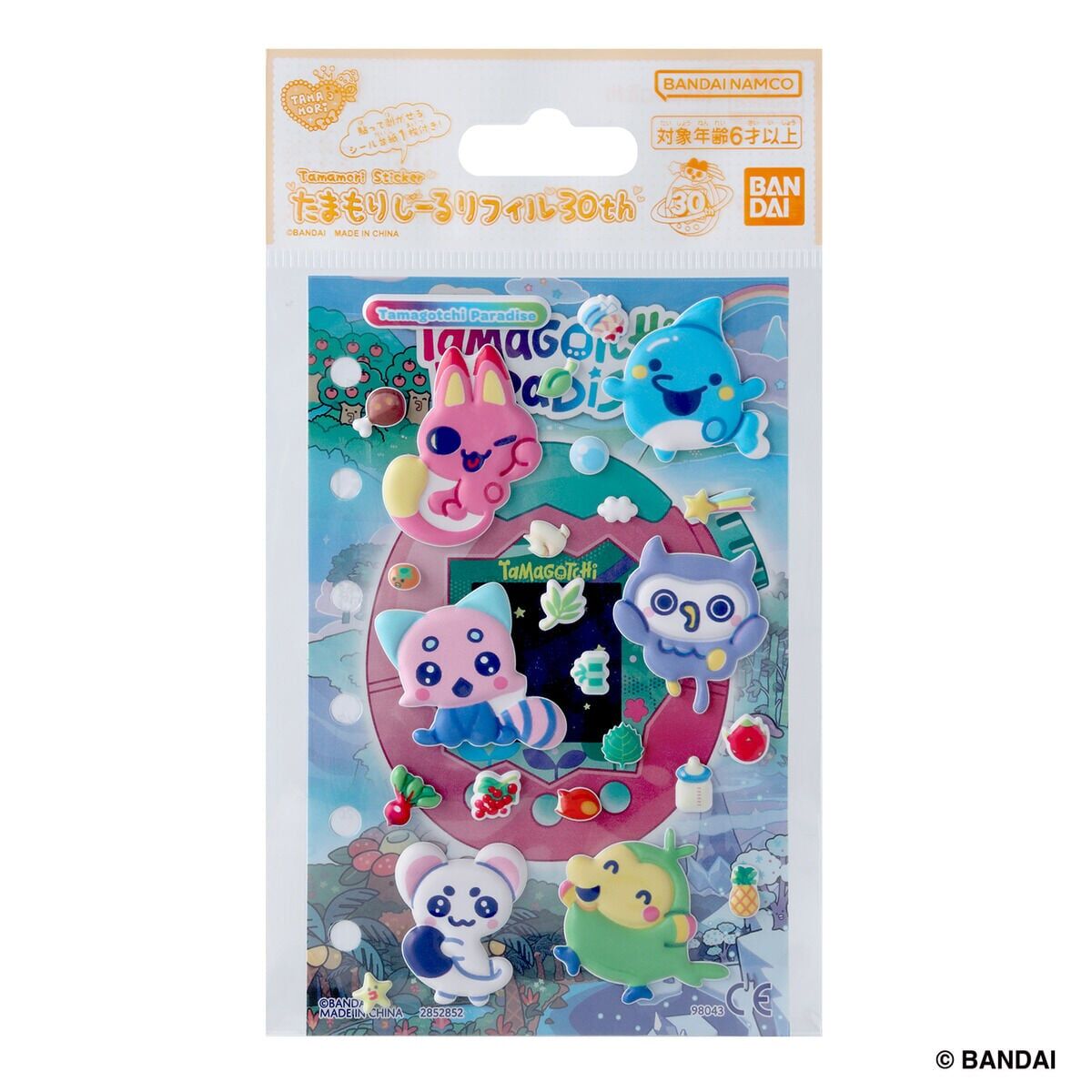 Tamamori貼紙 30週年 Tamagotchi Paradise套裝