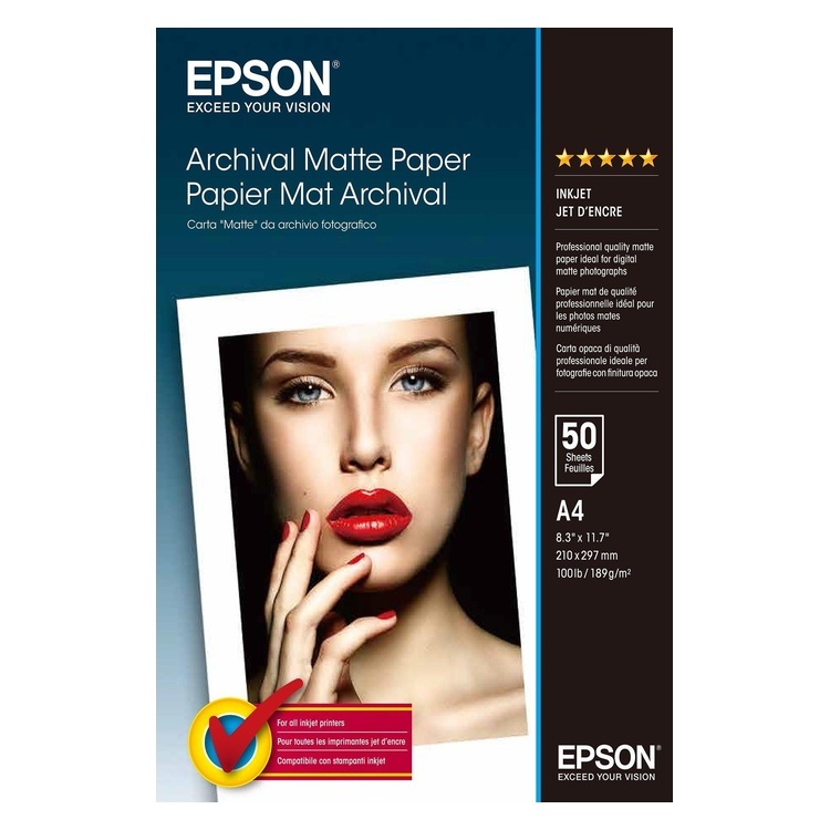 C13S041342 Epson Archival Matte Paper A4 (50)
