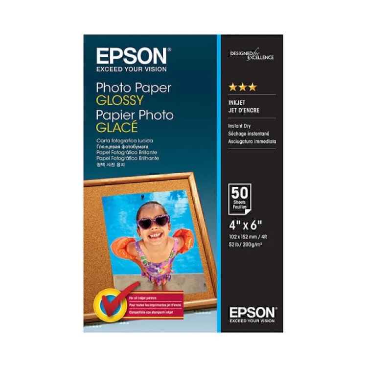 C13S042547 Epson Low Cost Photo Paper 4X6 / 50200gsm