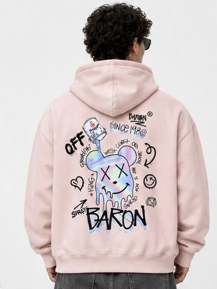 3M反光熊仔圖案連帽衛衣 BARON-278T