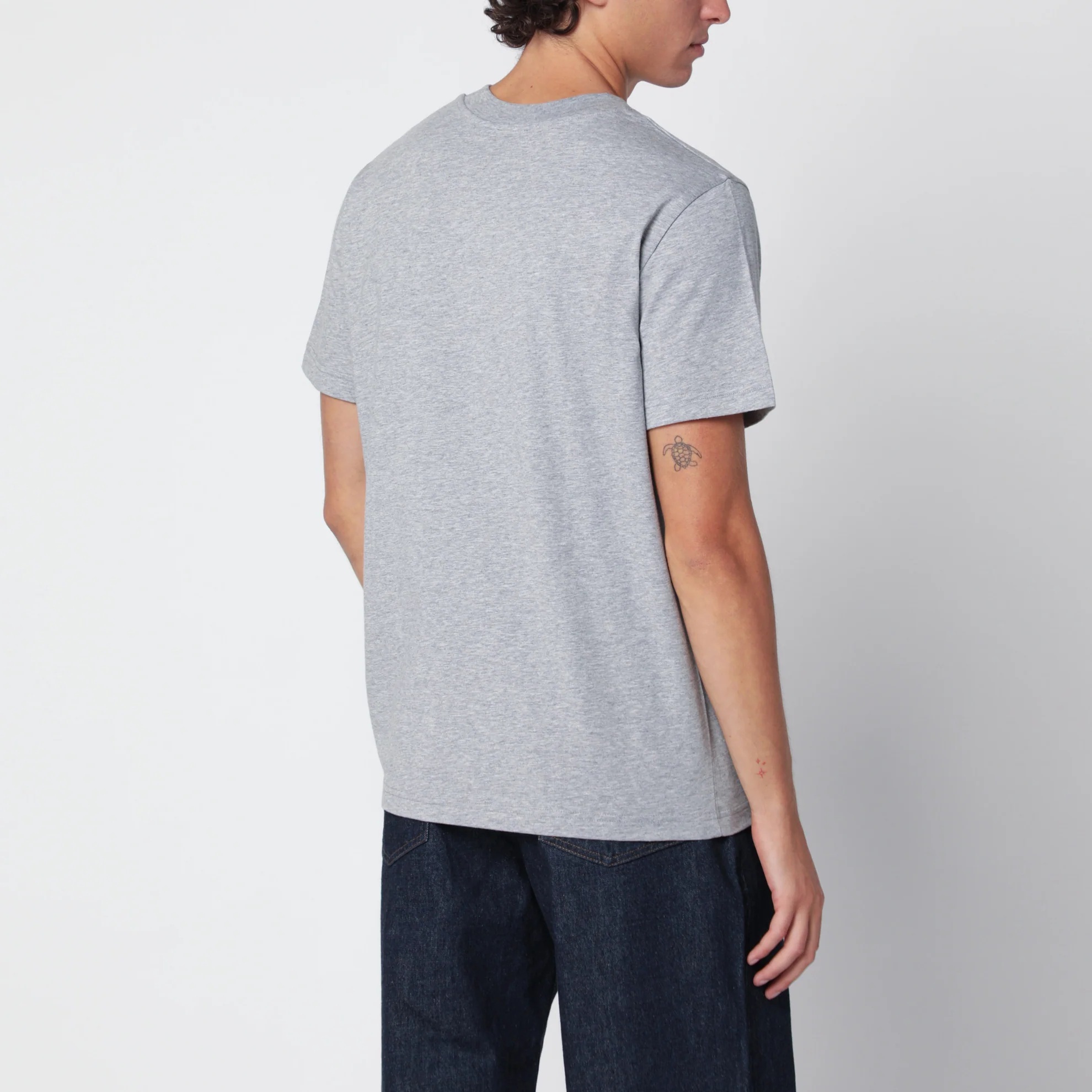 1FF0918-078 [A.P.C.] Grand VPC 標準版 T 恤 麻灰色／深海軍藍 #COHBM-M26384UCO (EU)