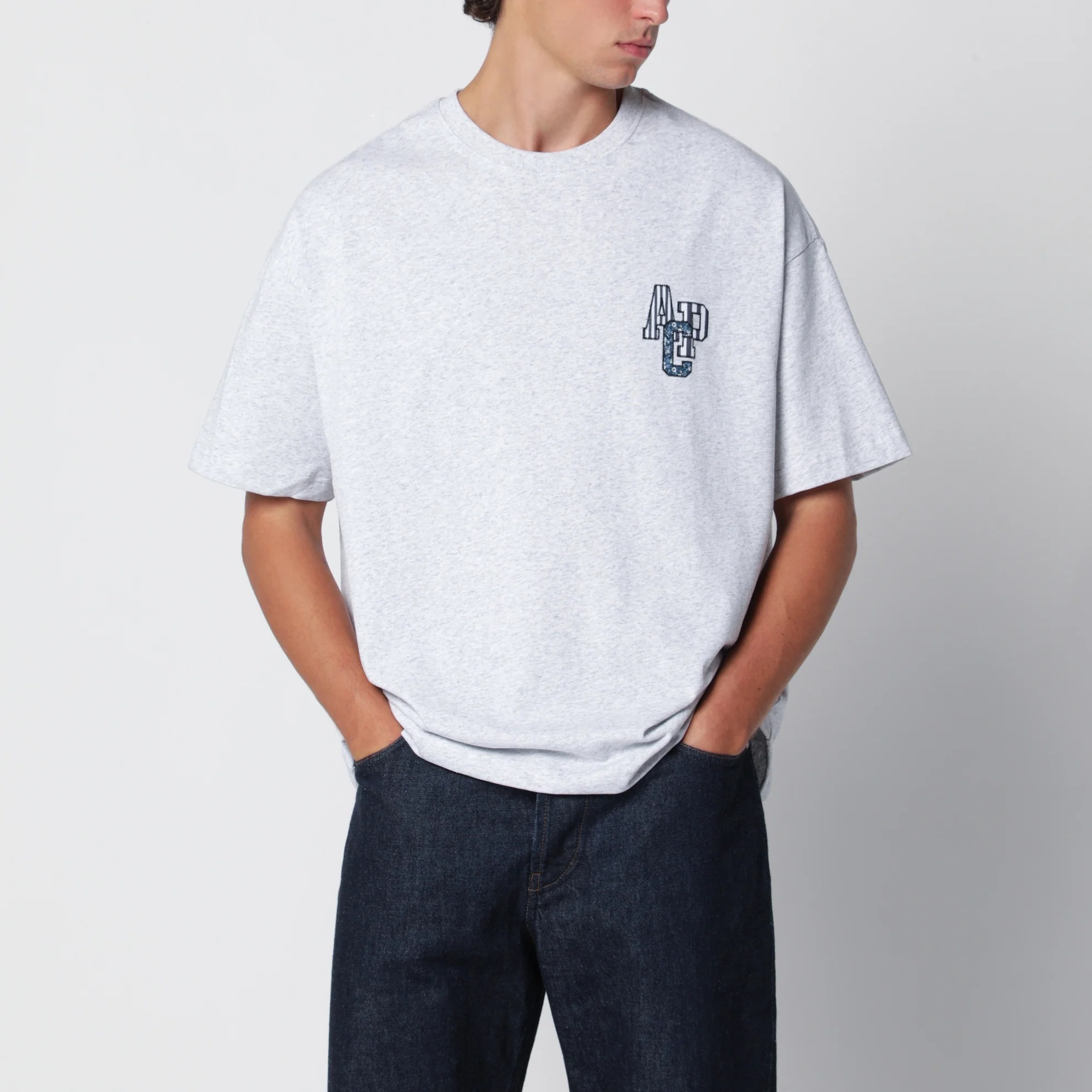1FF0918-082 [A.P.C.] Bruno T 恤 麻灰色 #COHBU-H26637CO (EU)