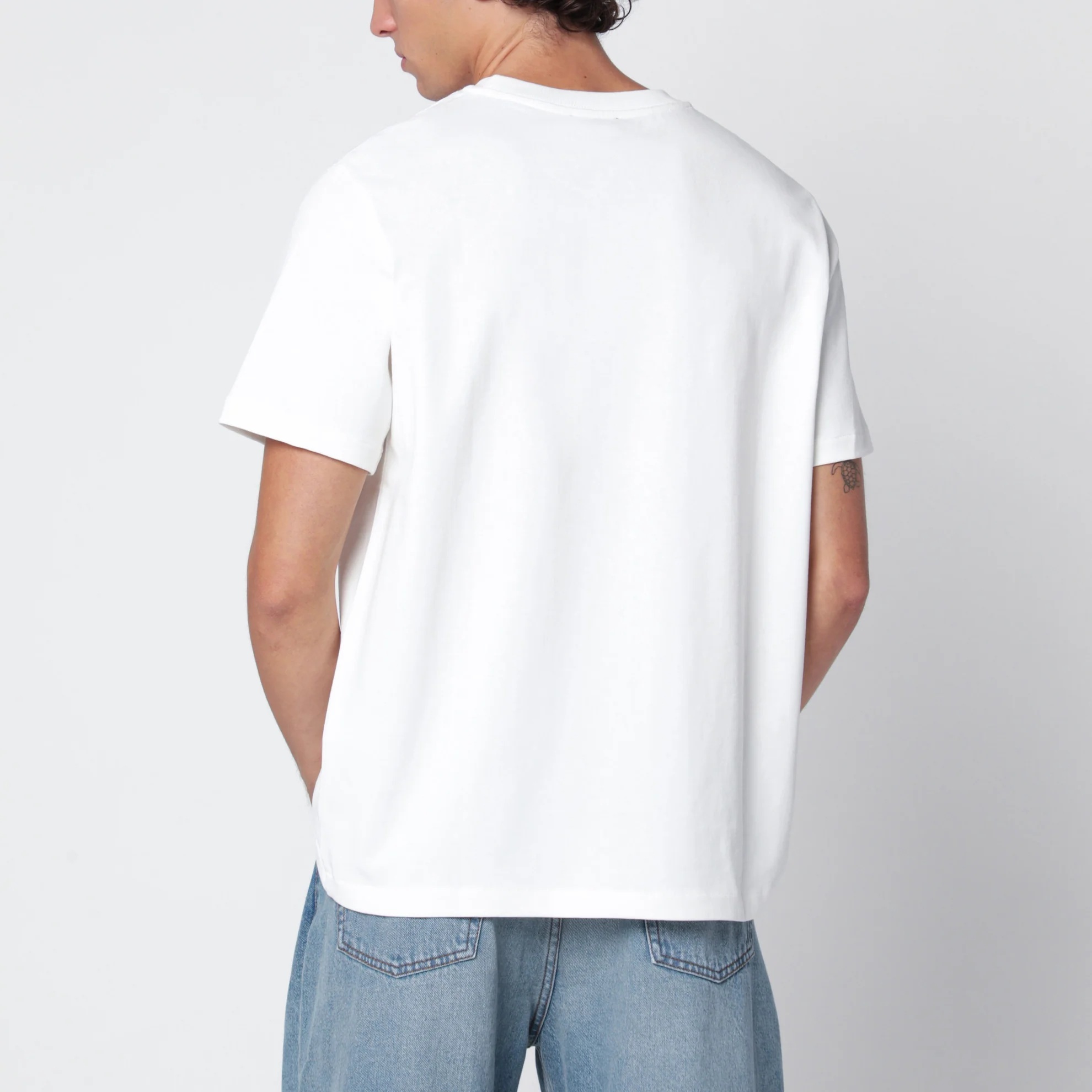 1FF0918-085 [A.P.C.] Rue Madame 標準版 T 恤 白色／深海軍藍 #COHBU-M26388UCO (EU)
