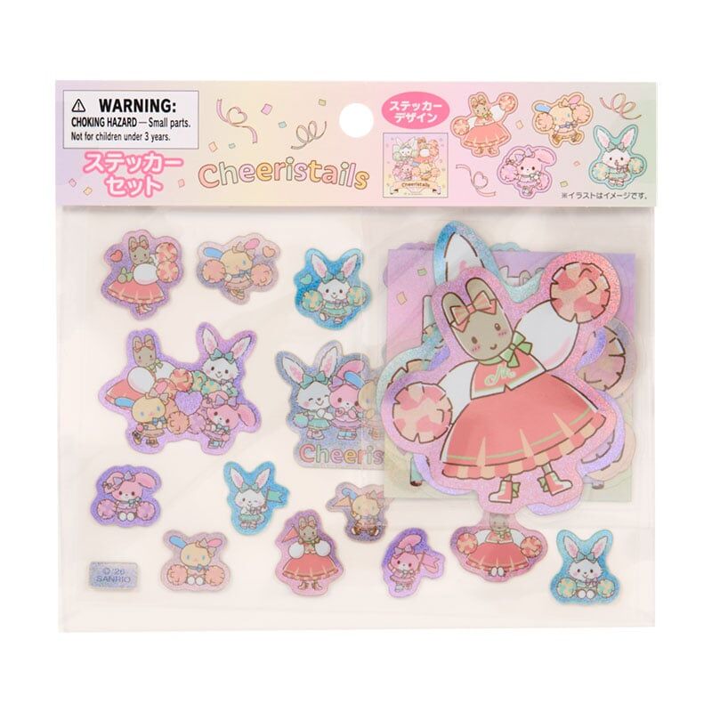 日本 Sanrio Cheeristails系列 貼紙 女子啦啦隊