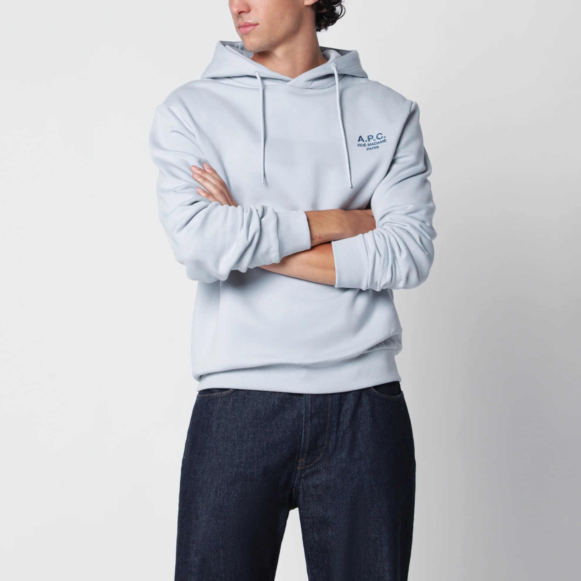 1FF0918-091 [A.P.C.] Rue Madame 運動衫 淺藍色／深藍色 #COHBV-M27914UCO (EU)