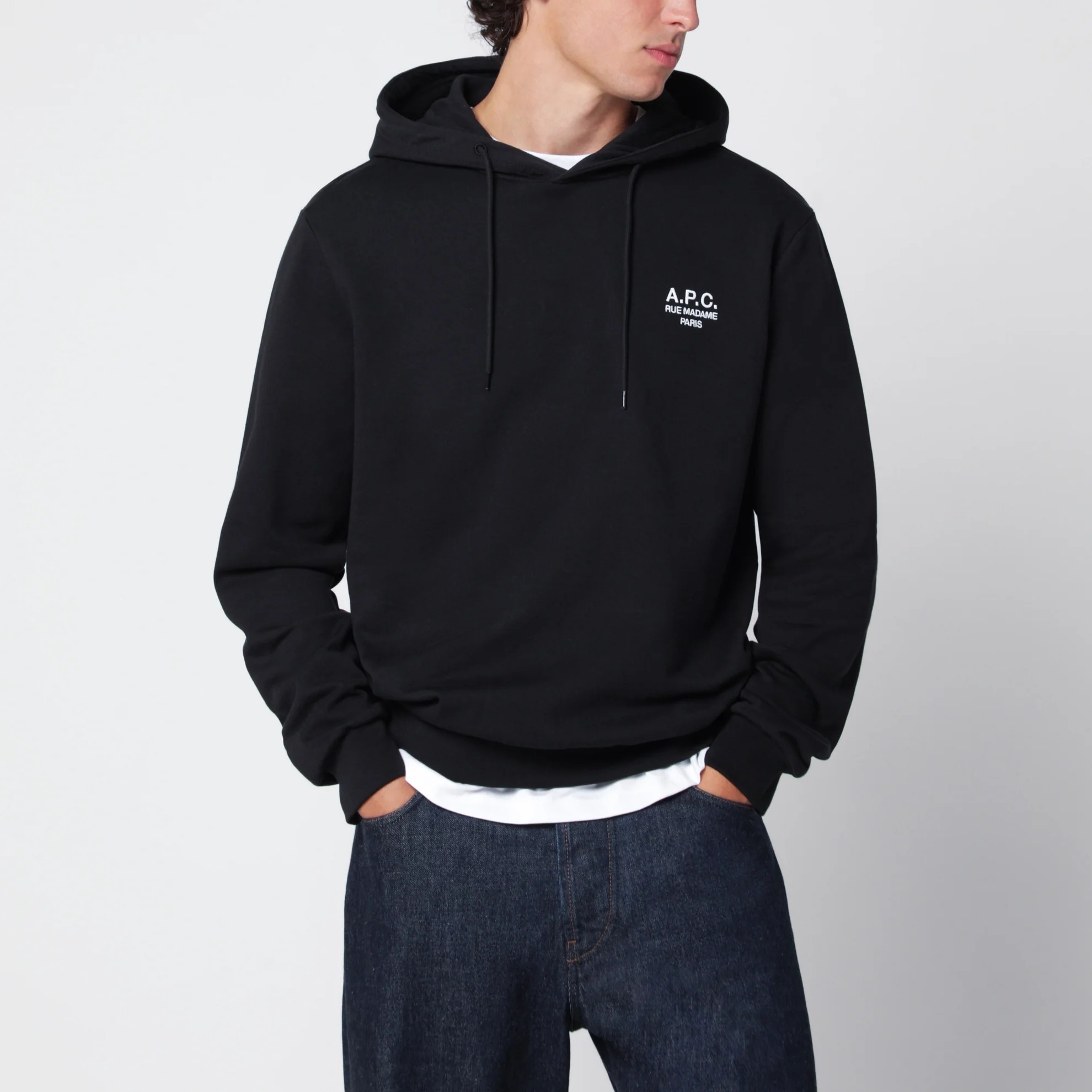 1FF0918-095 [A.P.C.] Rue Madame 運動衫 黑色／白色 #COHBV-M27914UCO (EU)