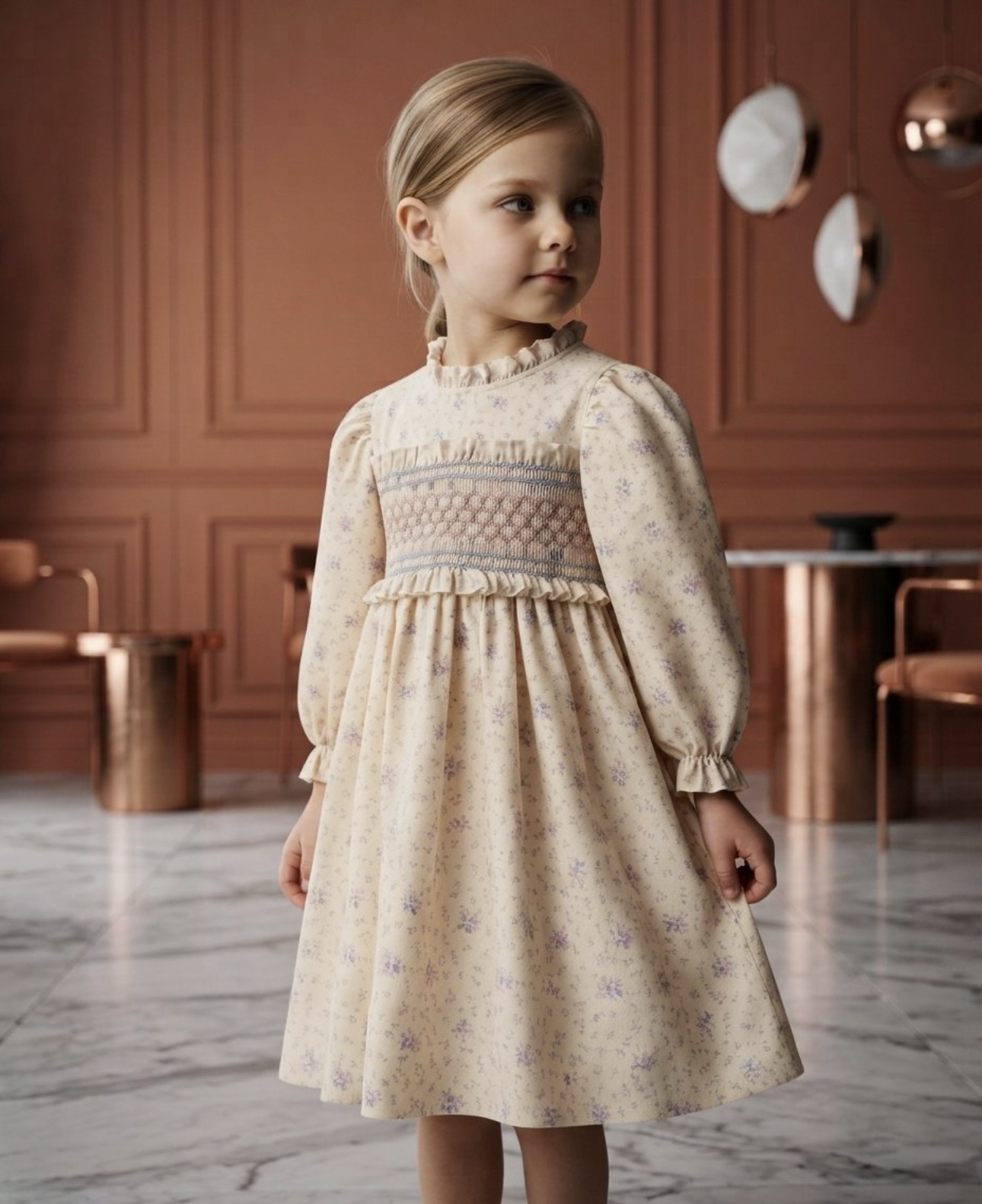 COCO RIBBON Flower Blanc Dress