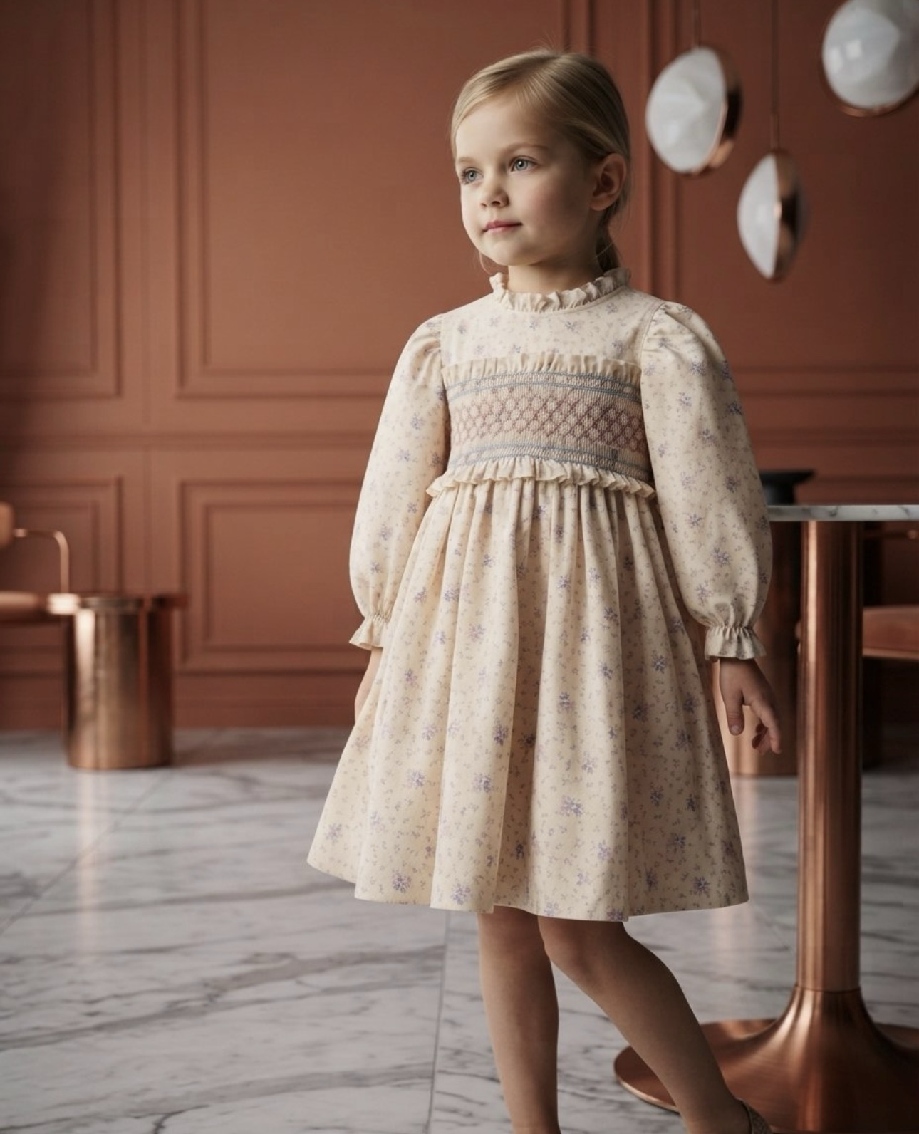 COCO RIBBON Flower Blanc Dress