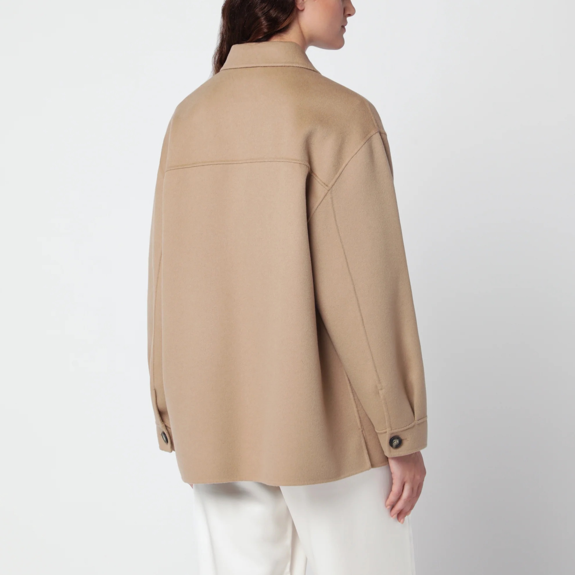 1FF0918-102 [MAX MARA WEEKEND] 初剪羊毛襯衫式外套 駝色 #WKDFOLKWO (EU)