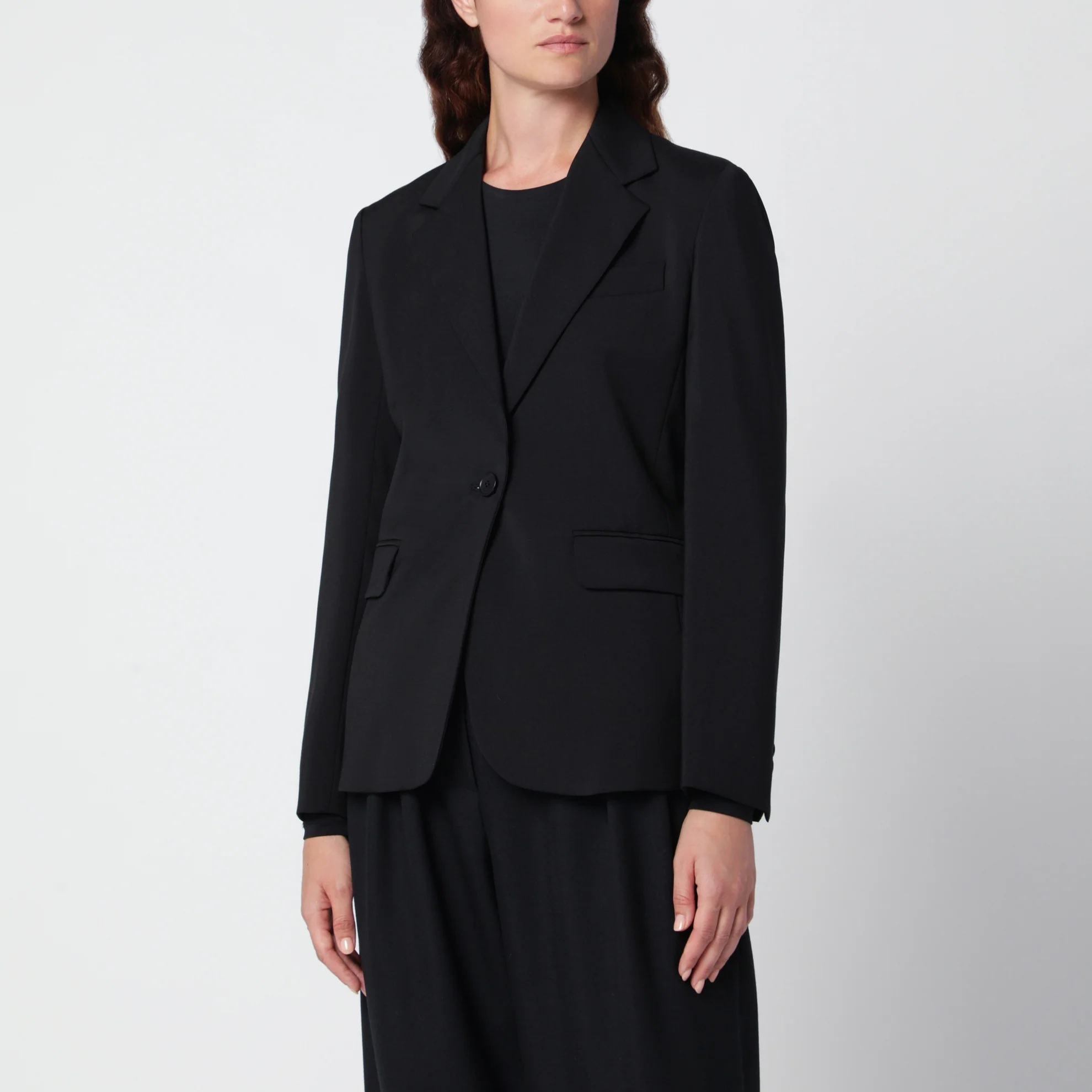 1FF0918-107 [MAX MARA WEEKEND] 單排扣初剪羊毛西裝外套 黑色 #WKDLAMINEWO (EU)