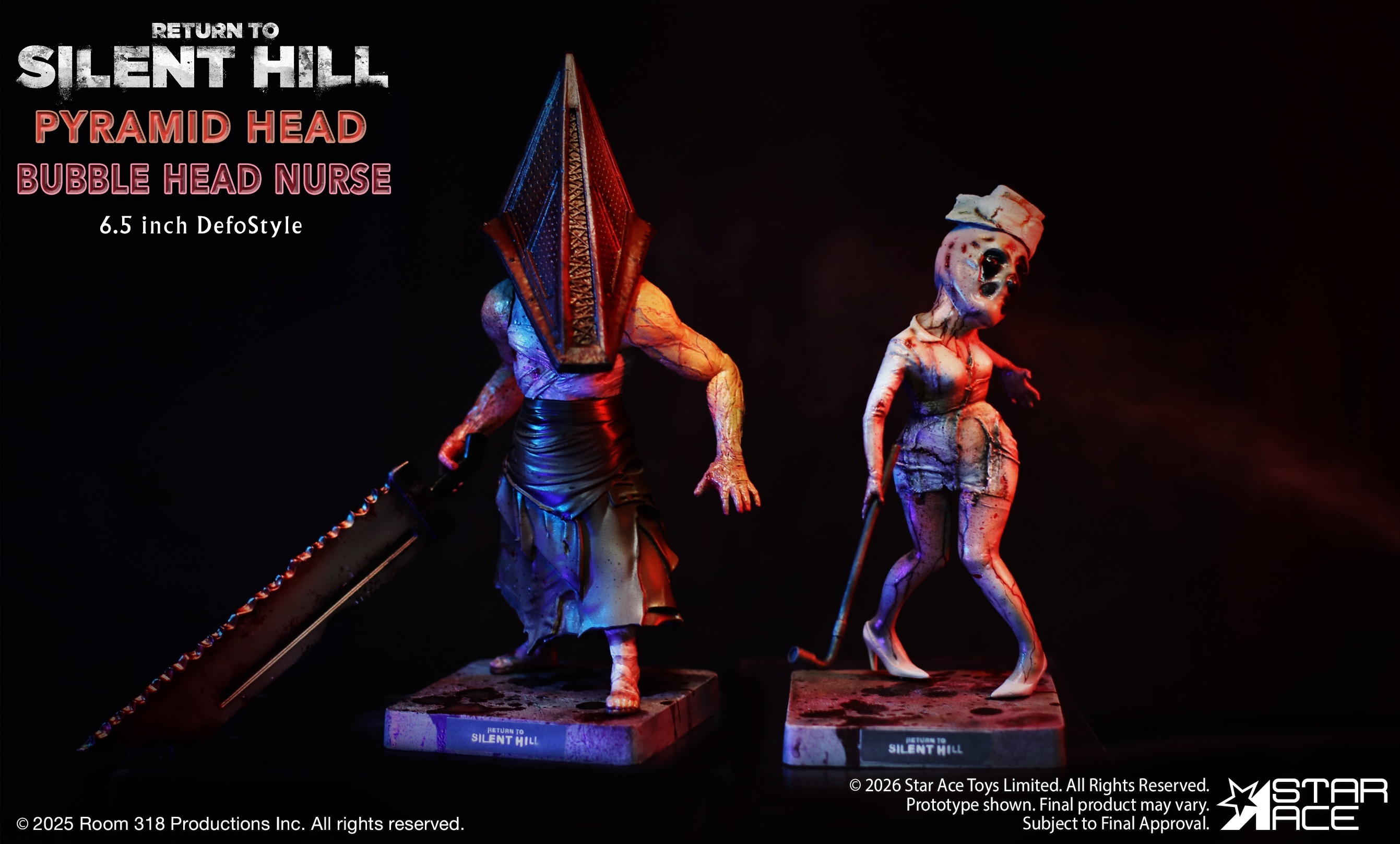 「ACG.GO」「預購」Star Ace Toys《沉默之丘》金字塔頭+氣泡頭護士 雙人組