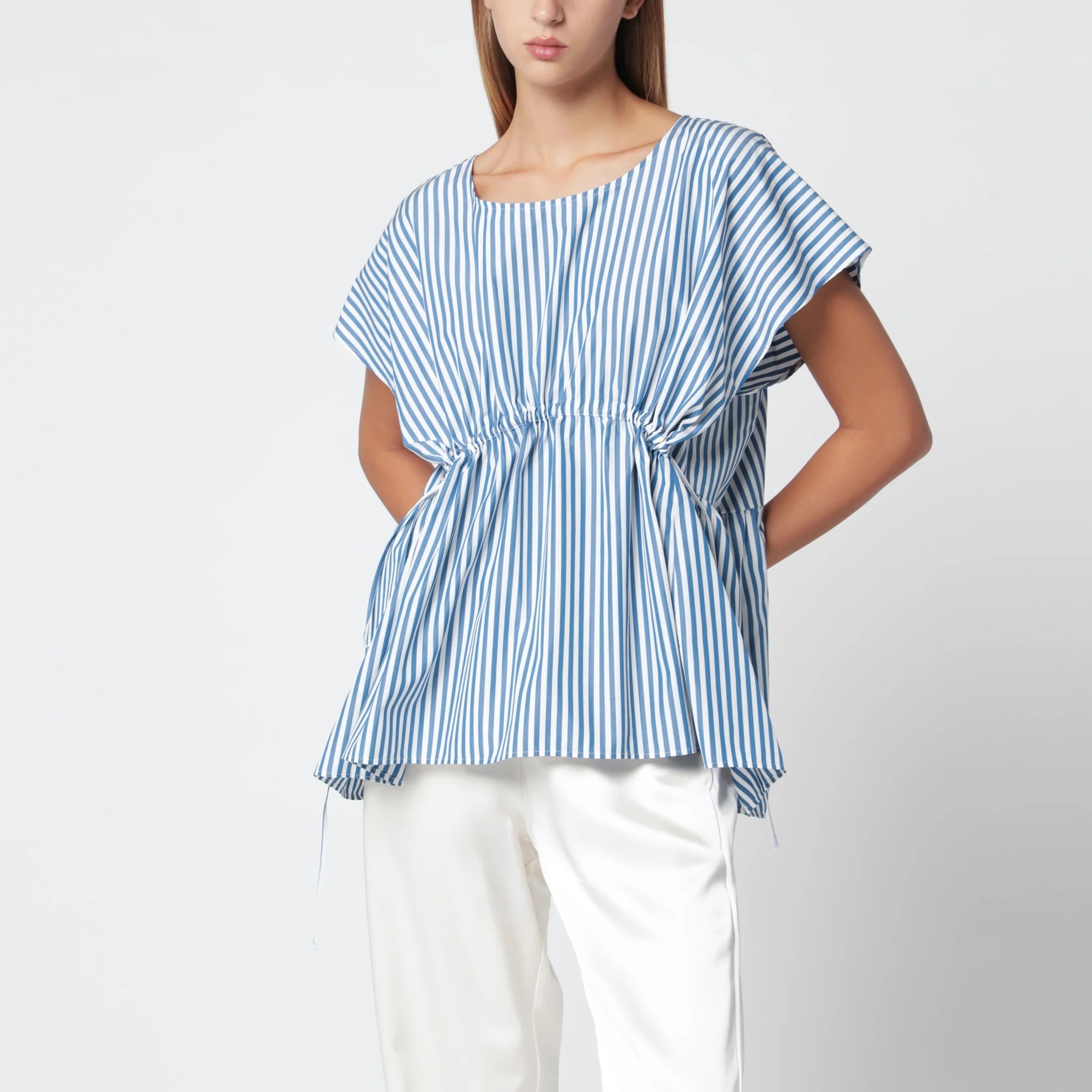 1FF0918-113 [MAX MARA WEEKEND] 棉質府綢上衣 藍色 #WKDPANDACO (EU)