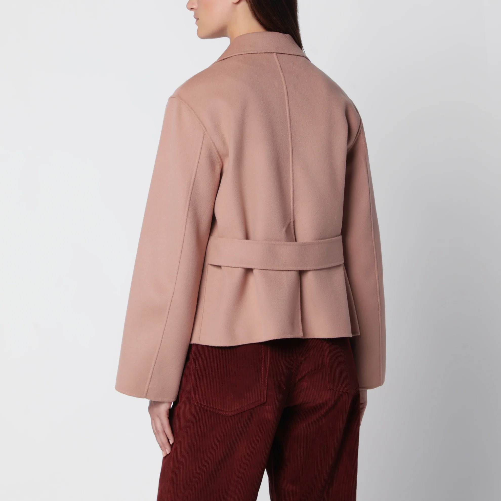 1FF0918-116 [MAX MARA WEEKEND] 短款羊毛混紡外套 玫瑰粉 #WKDPELOTAWO (EU)