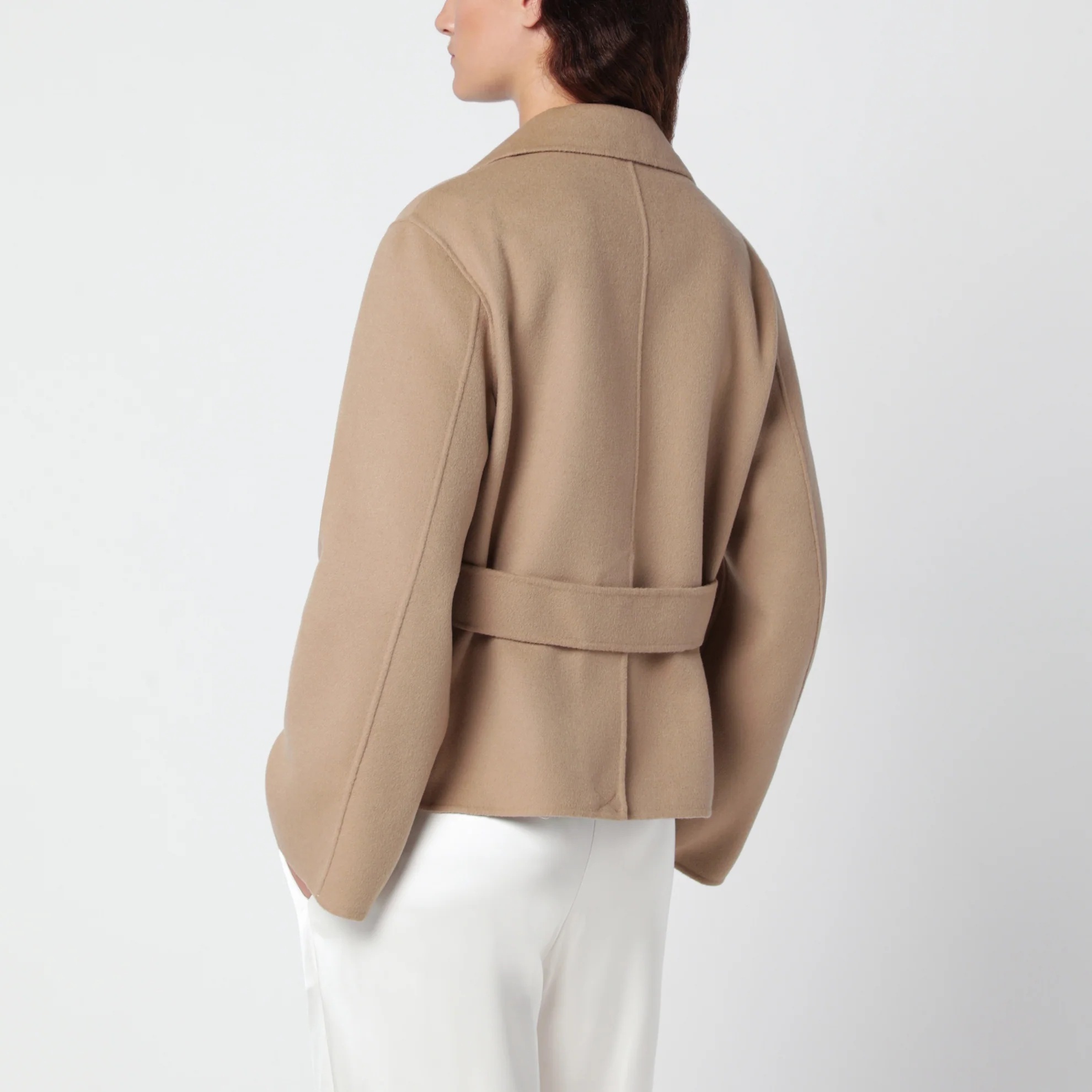 1FF0918-117 [MAX MARA WEEKEND] 短款羊毛混紡外套 駝色 #WKDPELOTAWO (EU)