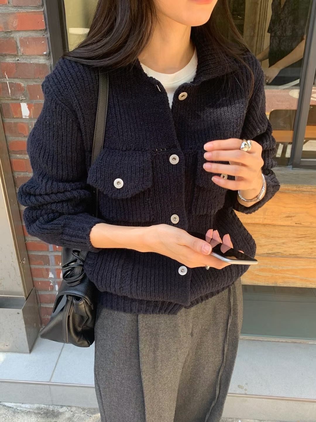 AB26120 Trucker Knit JK