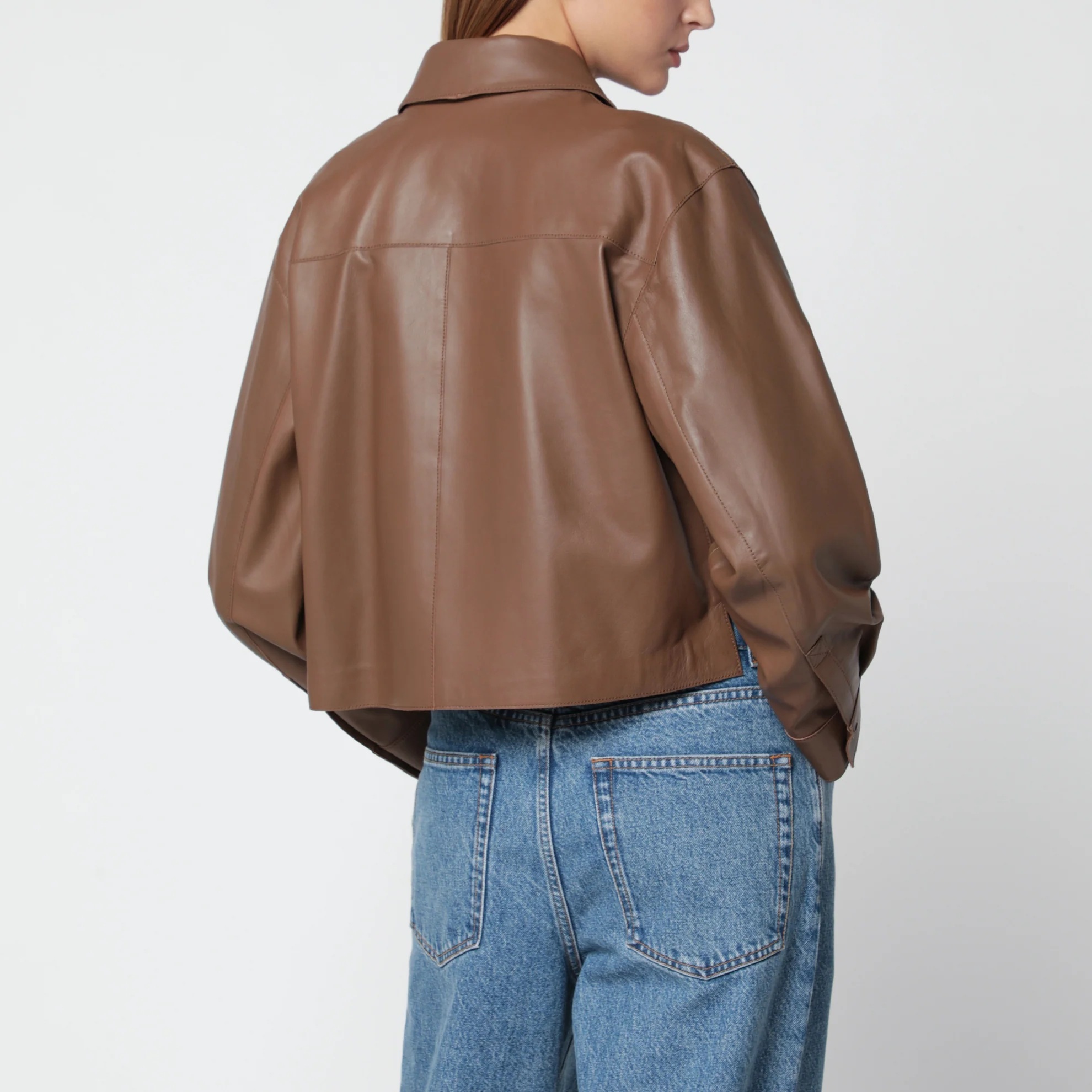 1FF0918-118 [MAX MARA WEEKEND] 納帕皮革外套 卡布奇諾啡 #WKDPIOVRALE (EU)