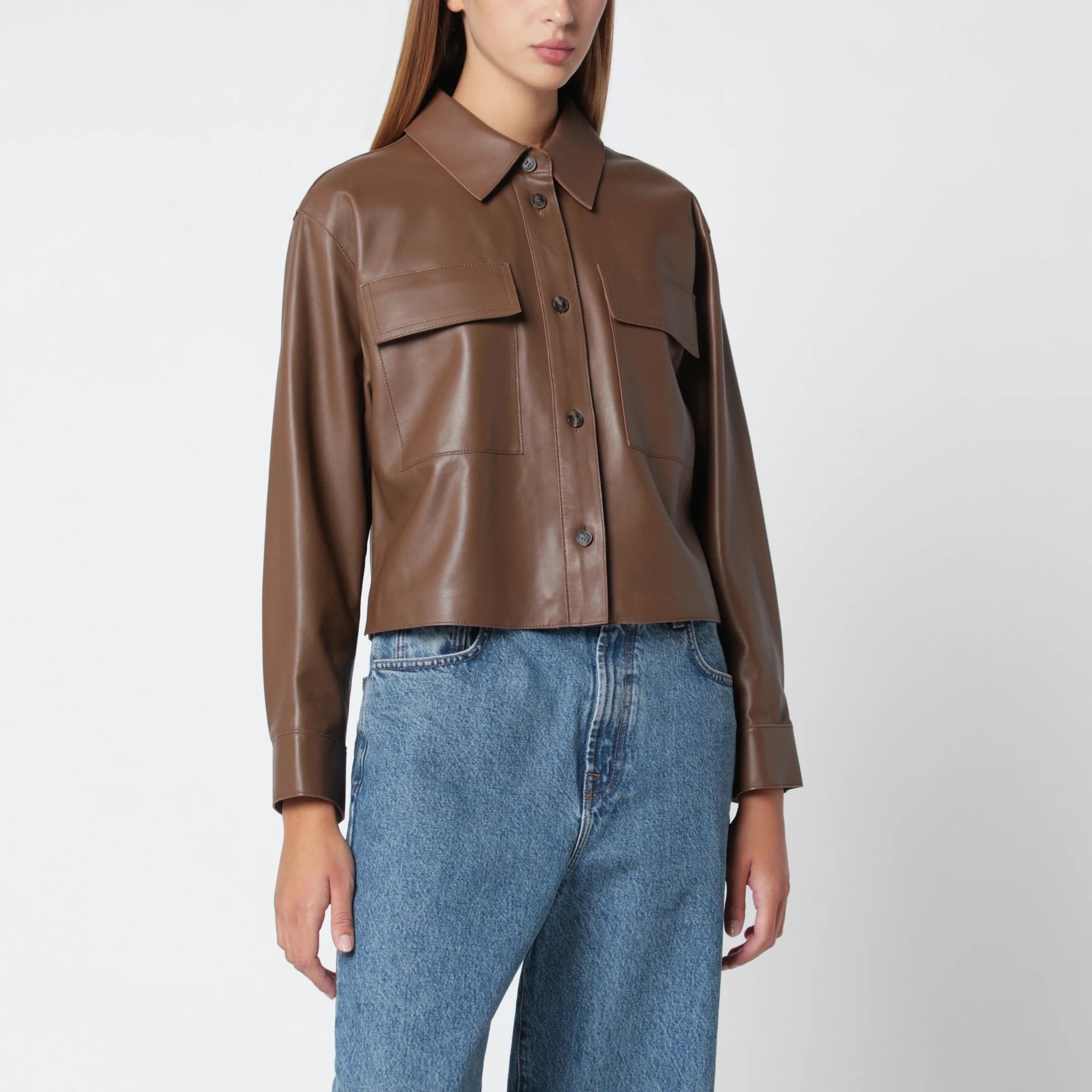 1FF0918-118 [MAX MARA WEEKEND] 納帕皮革外套 卡布奇諾啡 #WKDPIOVRALE (EU)