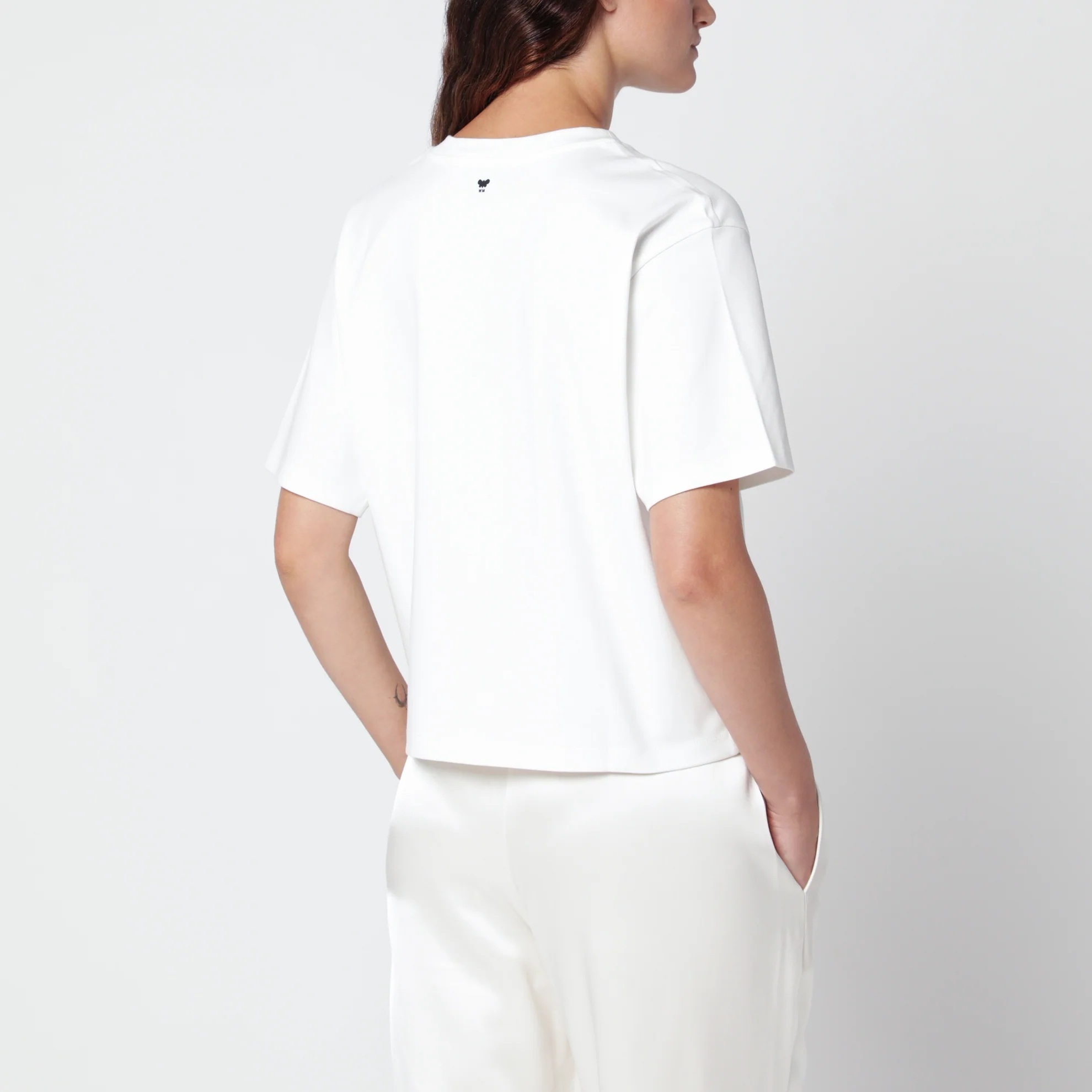 1FF0918-122 [MAX MARA WEEKEND] 花卉刺繡棉質 T 恤 白色 #WKDSALACO (EU)